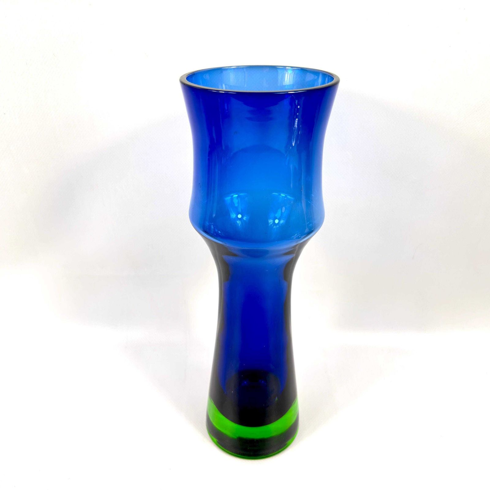 Art Glass Vase – Blue Green Bo Borgström For åseda, 1960s, 30 Cm photo furniture