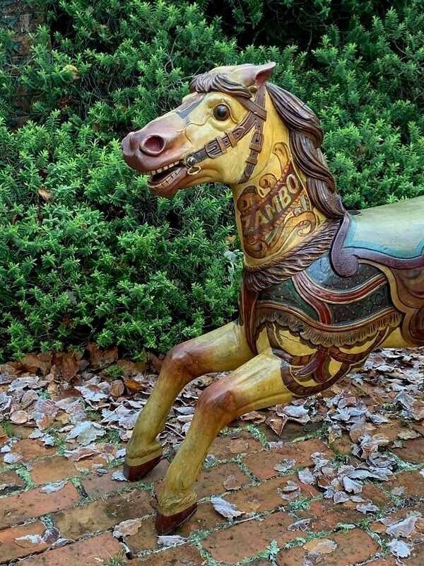 Exceptional Carousel Horse By Orton & Spooner In Original Factory Paint photo Home Decor