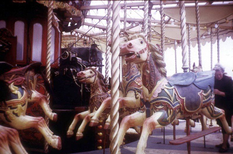 Exceptional Carousel Horse By Orton & Spooner In Original Factory Paint photo vinterior