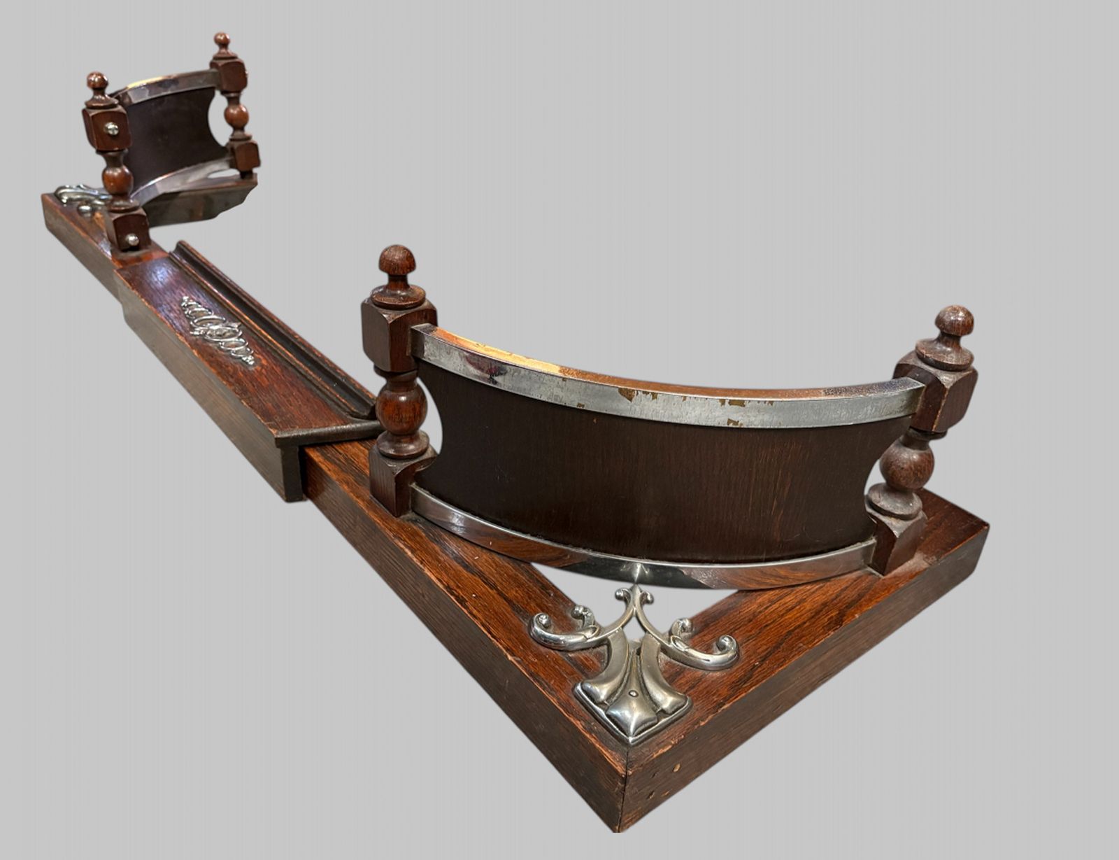 Aesthetic Movement Oak Extending Fireplace Fender, C.1875–1890 photo for sale