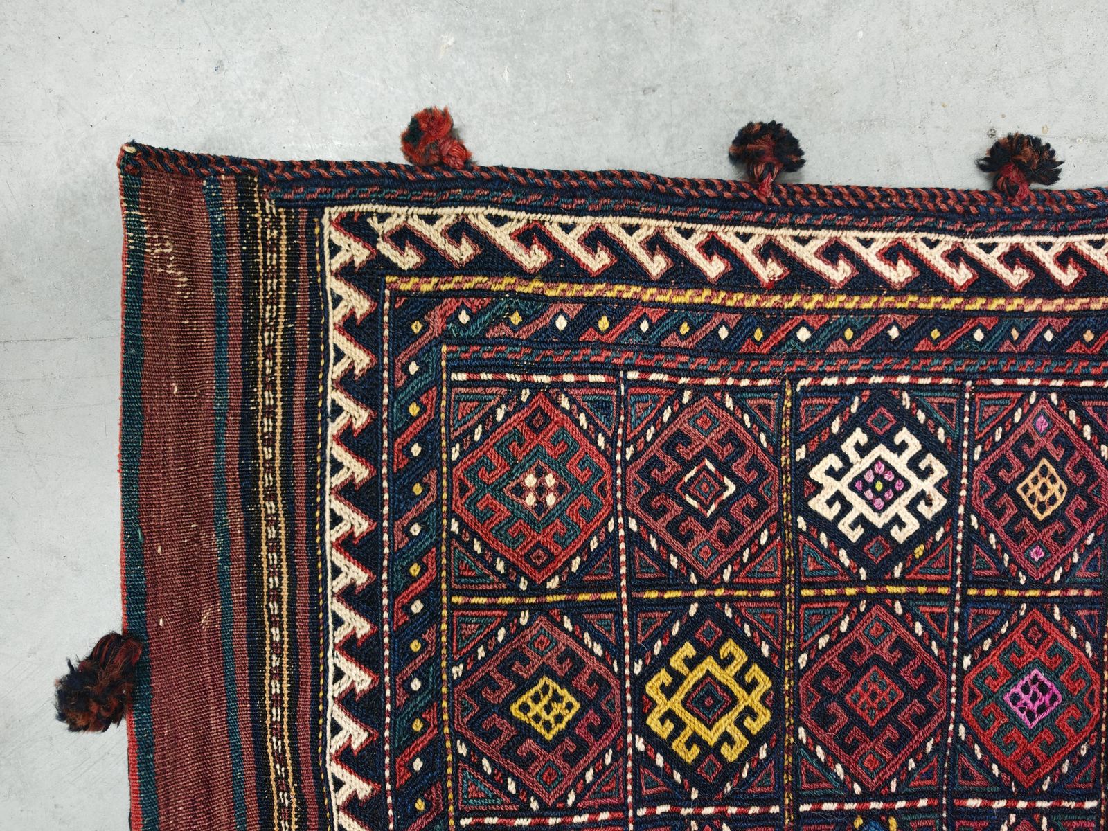 Vintage Hand Woven Kurdish Gouchan Chuval Or A Floor Pillow Bag/Case photo for sale