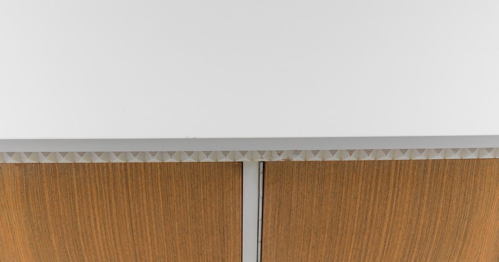 Mid Century Modern Brown & White Sideboard, 1960s photo buy