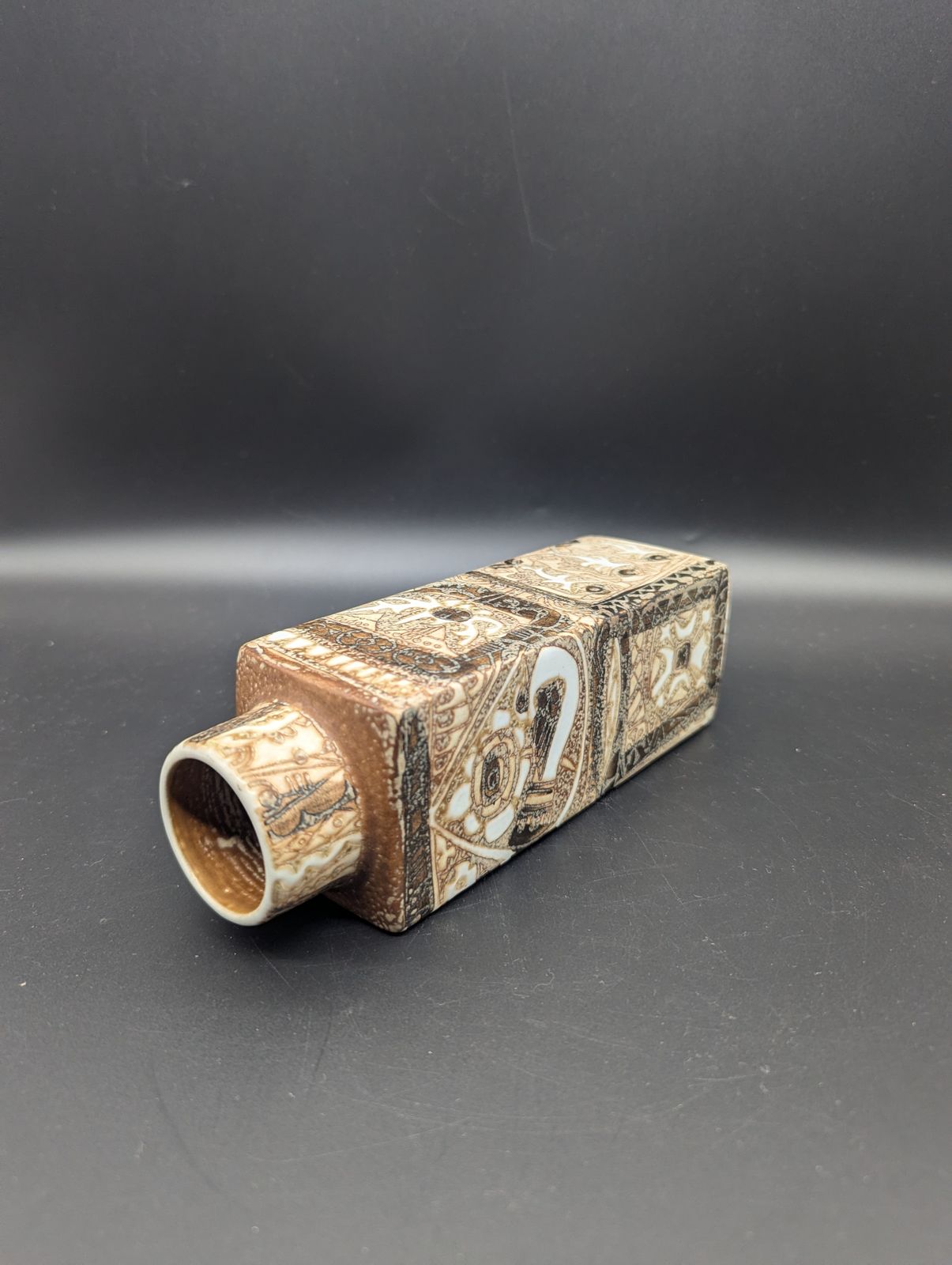Royal Copenhagen Baca Faience Vase — Nils Thorsson — Shape 719/3257 — C.1967–69 photo 150.0