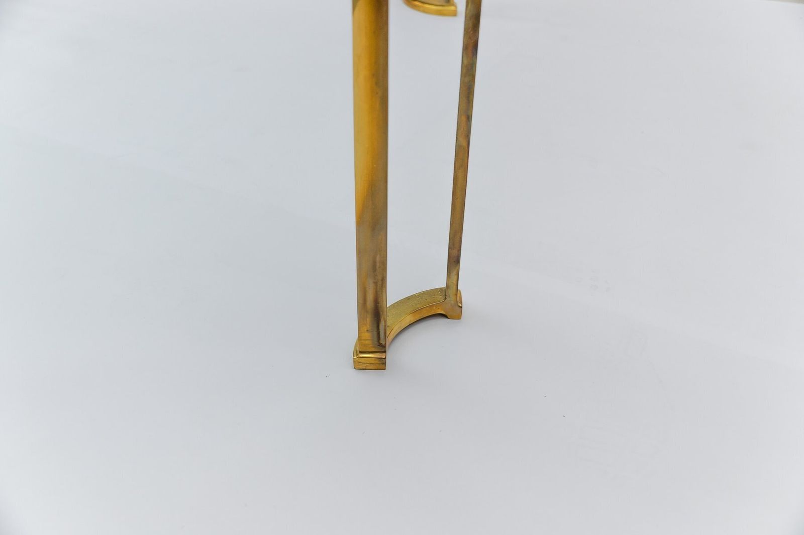 photo buy Vintage Brass And Glass Coffee Table Attributed To Peter Ghyczy, 1970s