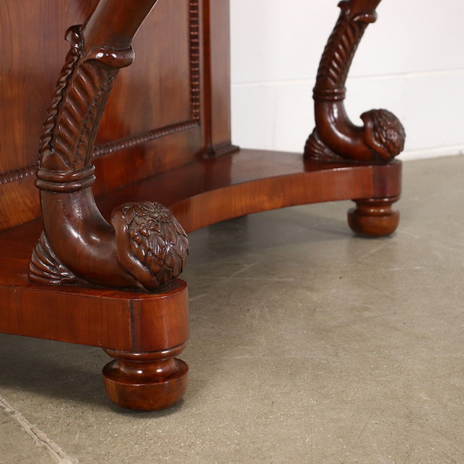 photo furniture Restoration Console Cherrywood Italy XIX Century