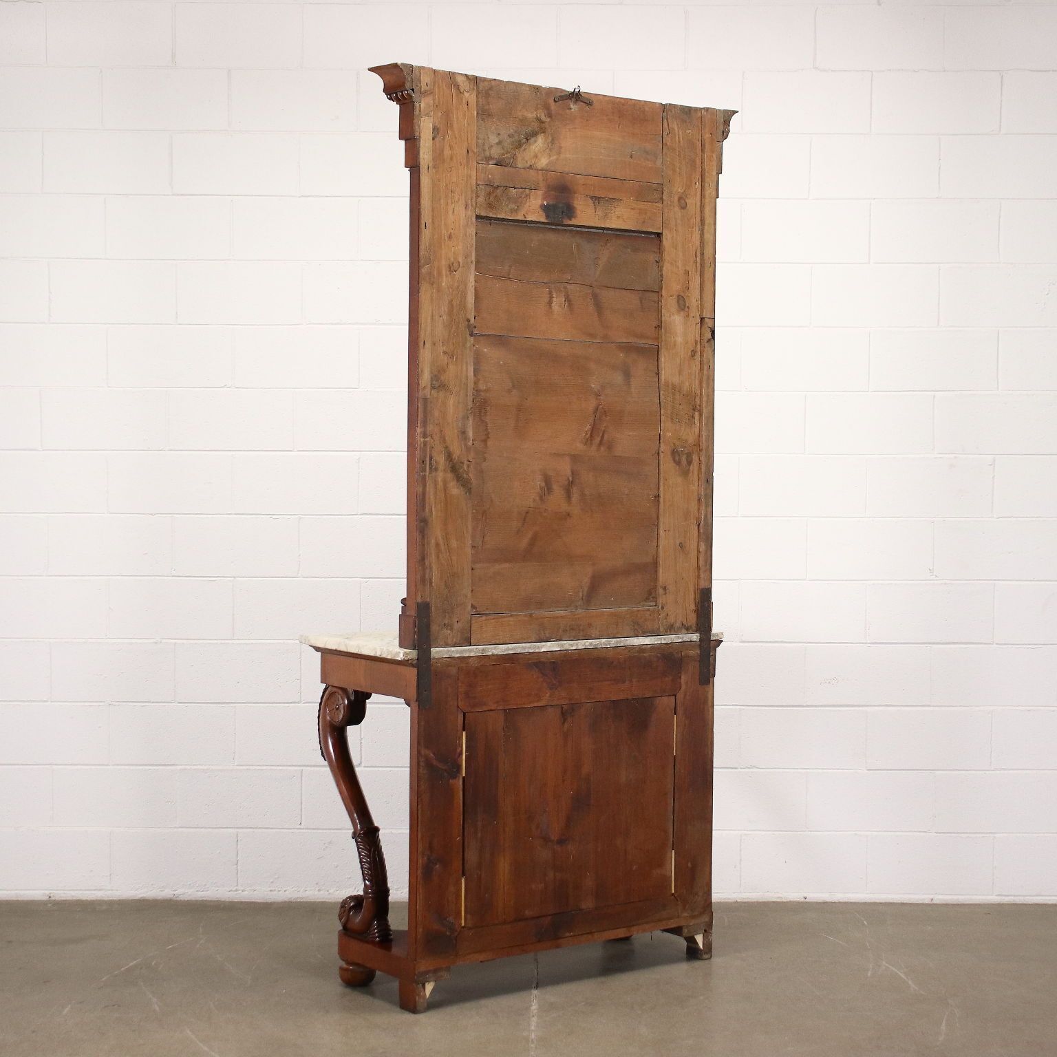 Furniture Restoration Console Cherrywood Italy XIX Century photo
