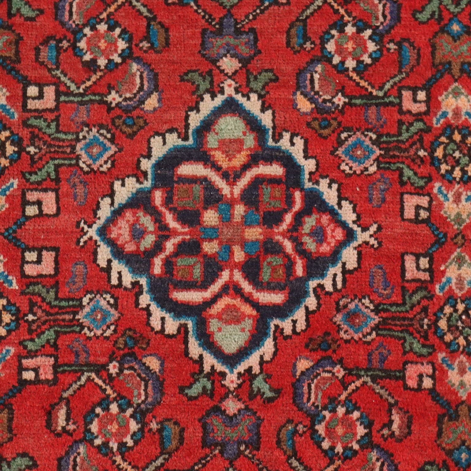 Antique Asian Carpet Cotton Wool Heavy Knot 116 X 41 In photo Textiles
