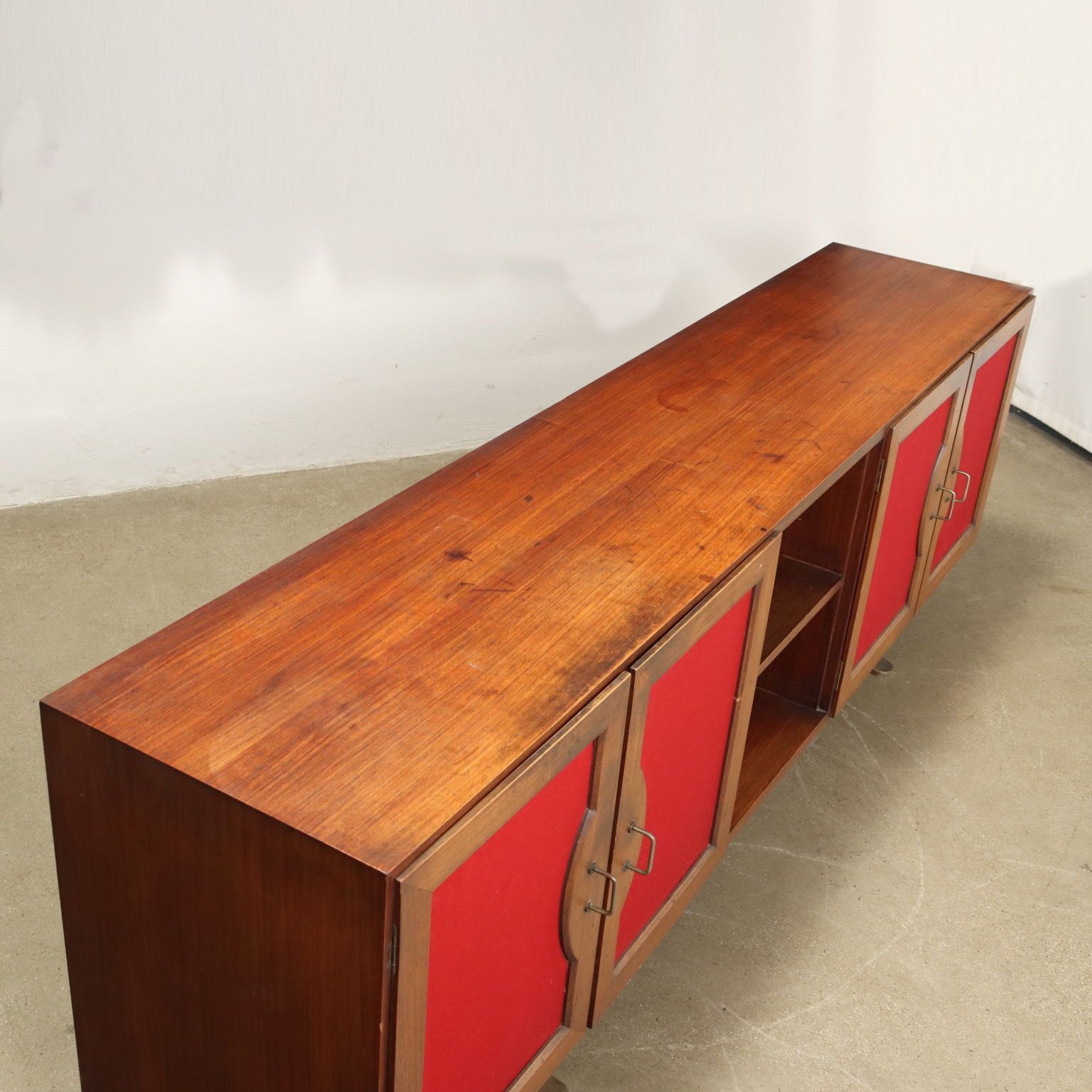 Vintage Sideboard S. Mazza Attr. Exotic Wood Veneer 1960s photo Furniture