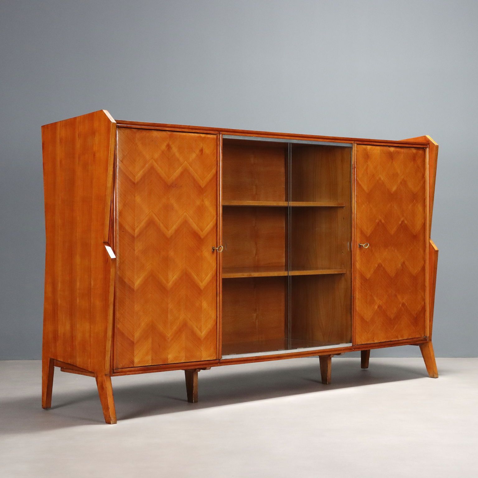 Vintage Living Room Furnishing Wood Design Italy 1950s 1960s