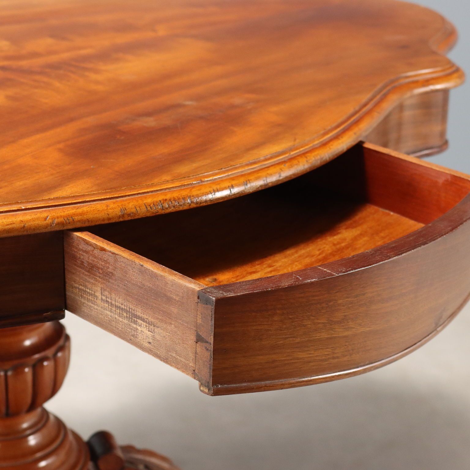 Antique Coffee Table Mahogany Italy Mid XIX Century photo Furniture