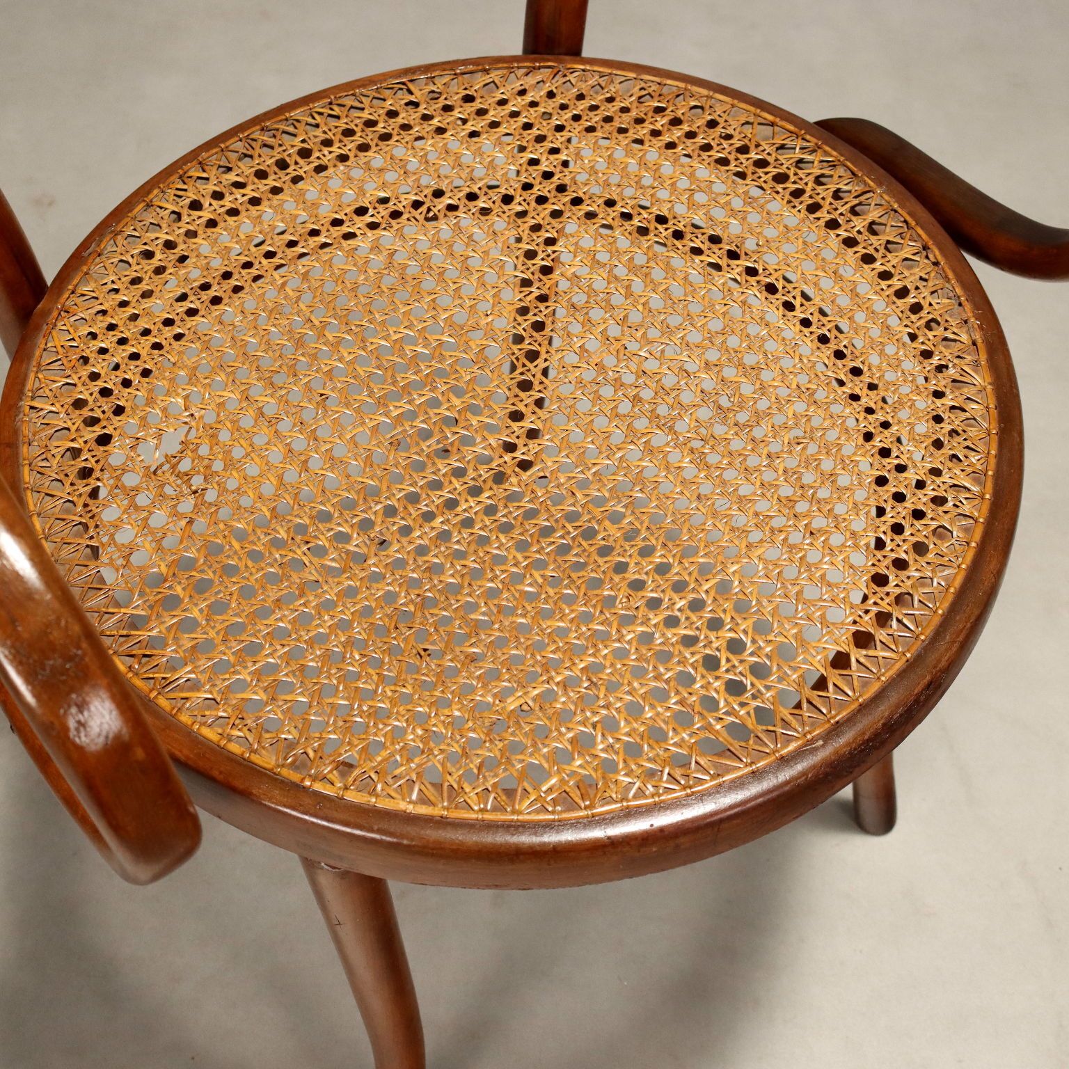 Antique Thonet Armchair Beech Vienna Straw XIX Century photo Furniture