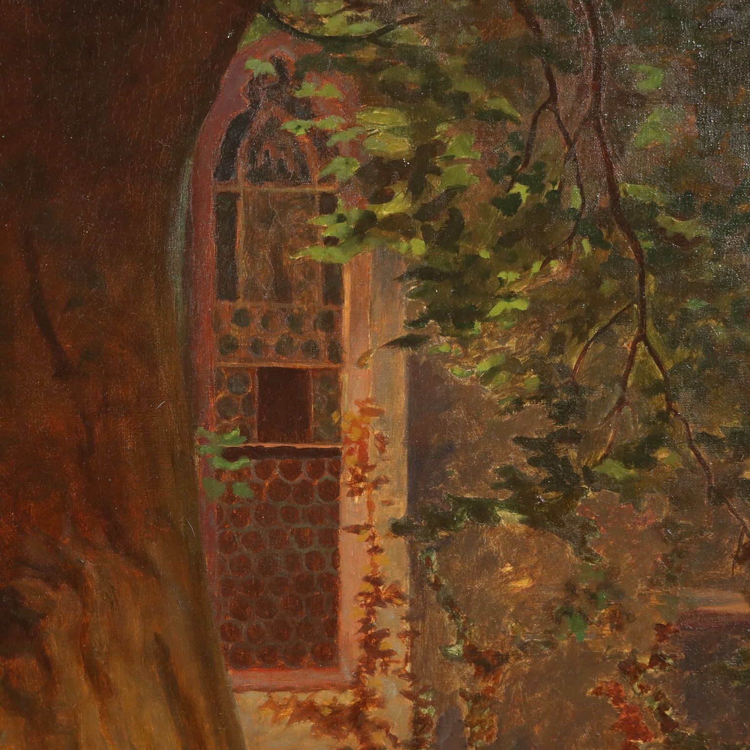 photo for sale Antique Painting Copy From Benjamin Vautier Oil On Canvas XIX Century