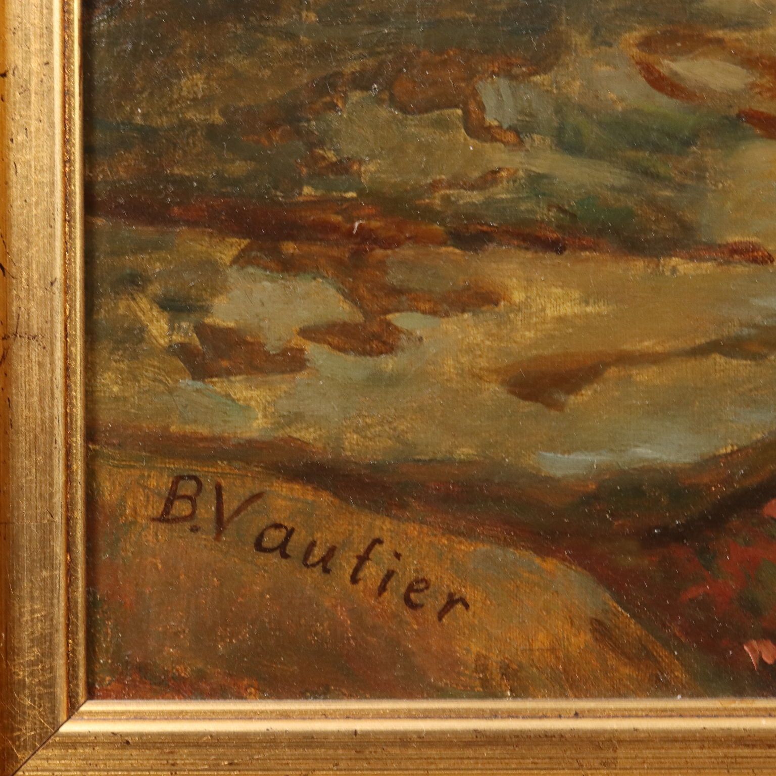 Art Antique Painting Copy From Benjamin Vautier Oil On Canvas XIX Century photo