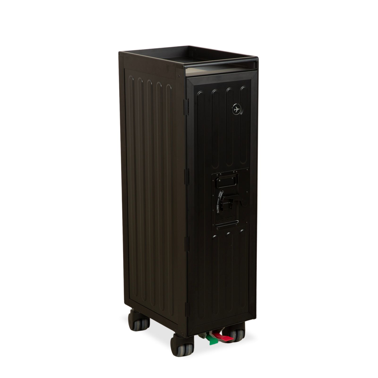 Bordbar Voyager Neonblack Aircraft Trolley Neon Equipment Red Black