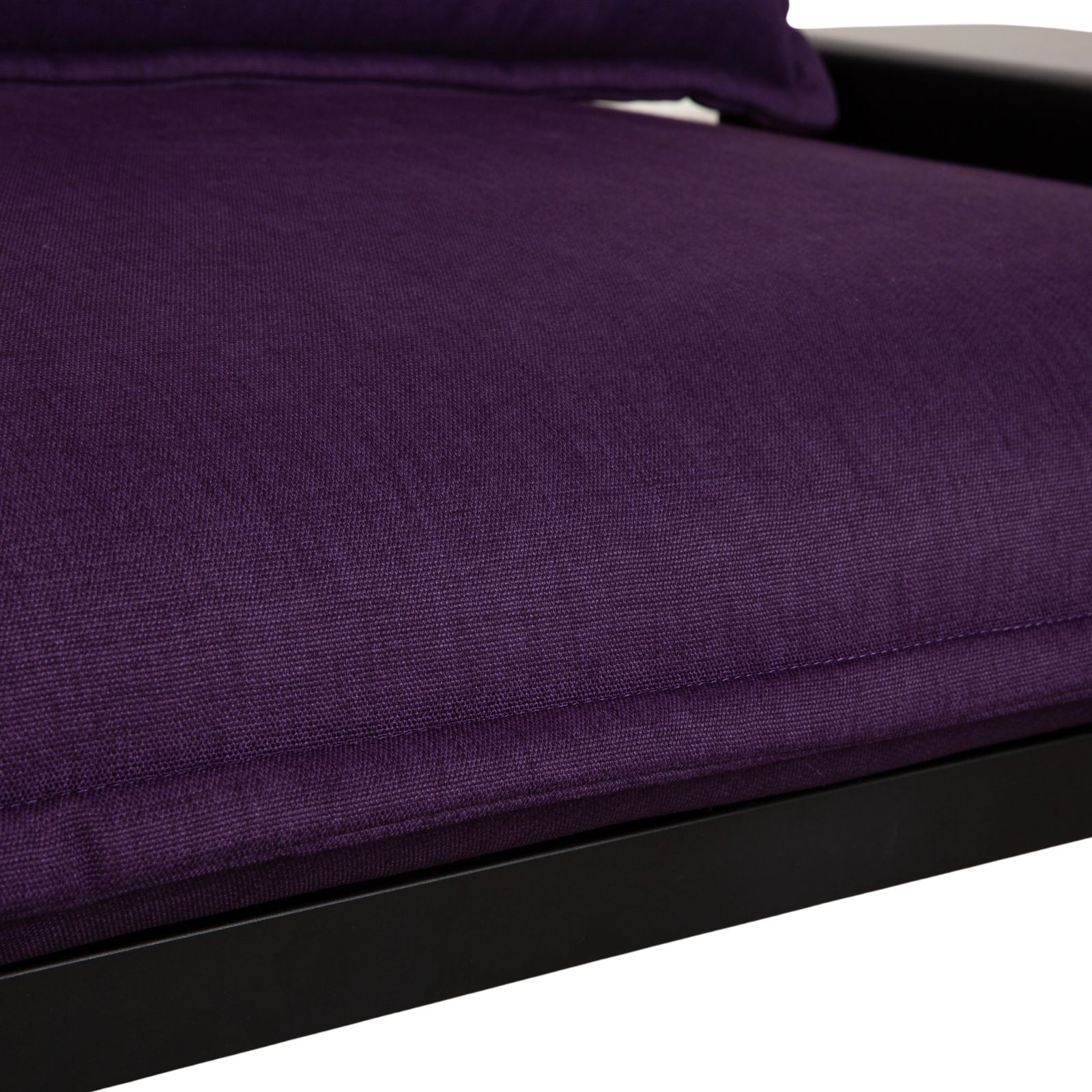 Canapé 2 places Rolf Benz Nova en tissu violet aubergine, fonction manuelle photo vintage