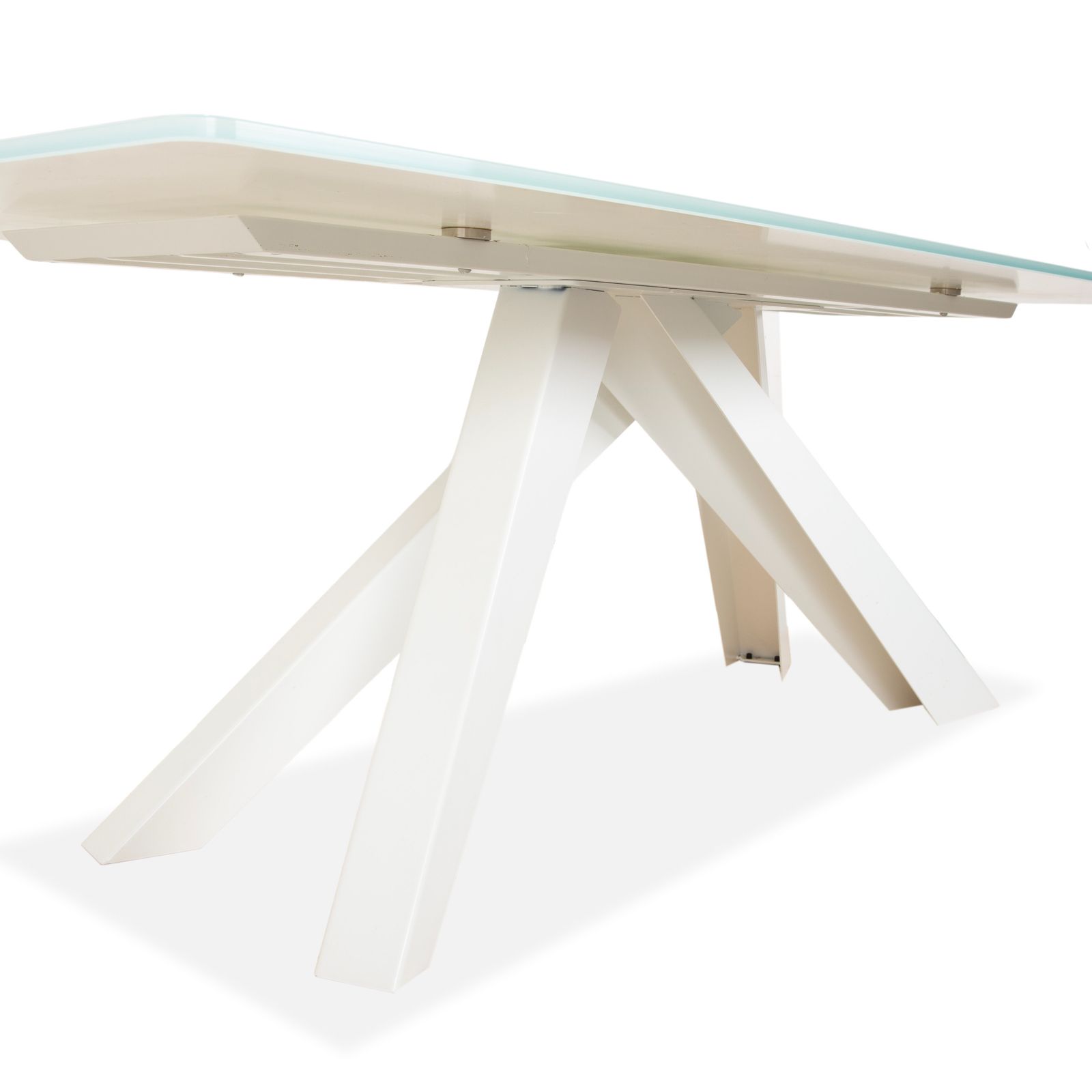 Table à manger Bonaldo Big Glass blanche photo Mobilier