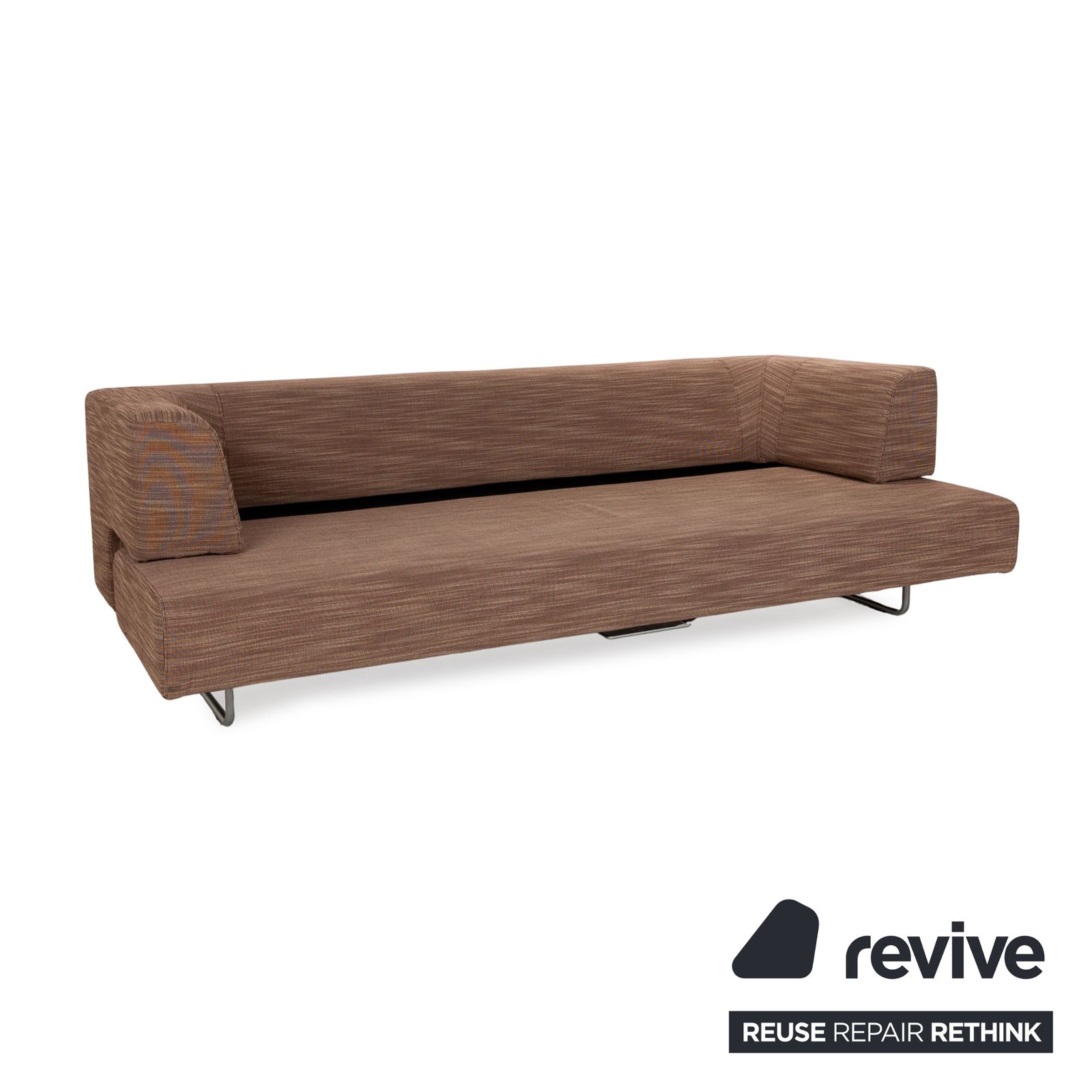 Canapé 3 places Walter Knoll Easy 480 en tissu brun, fonction manuelle photo Mobilier