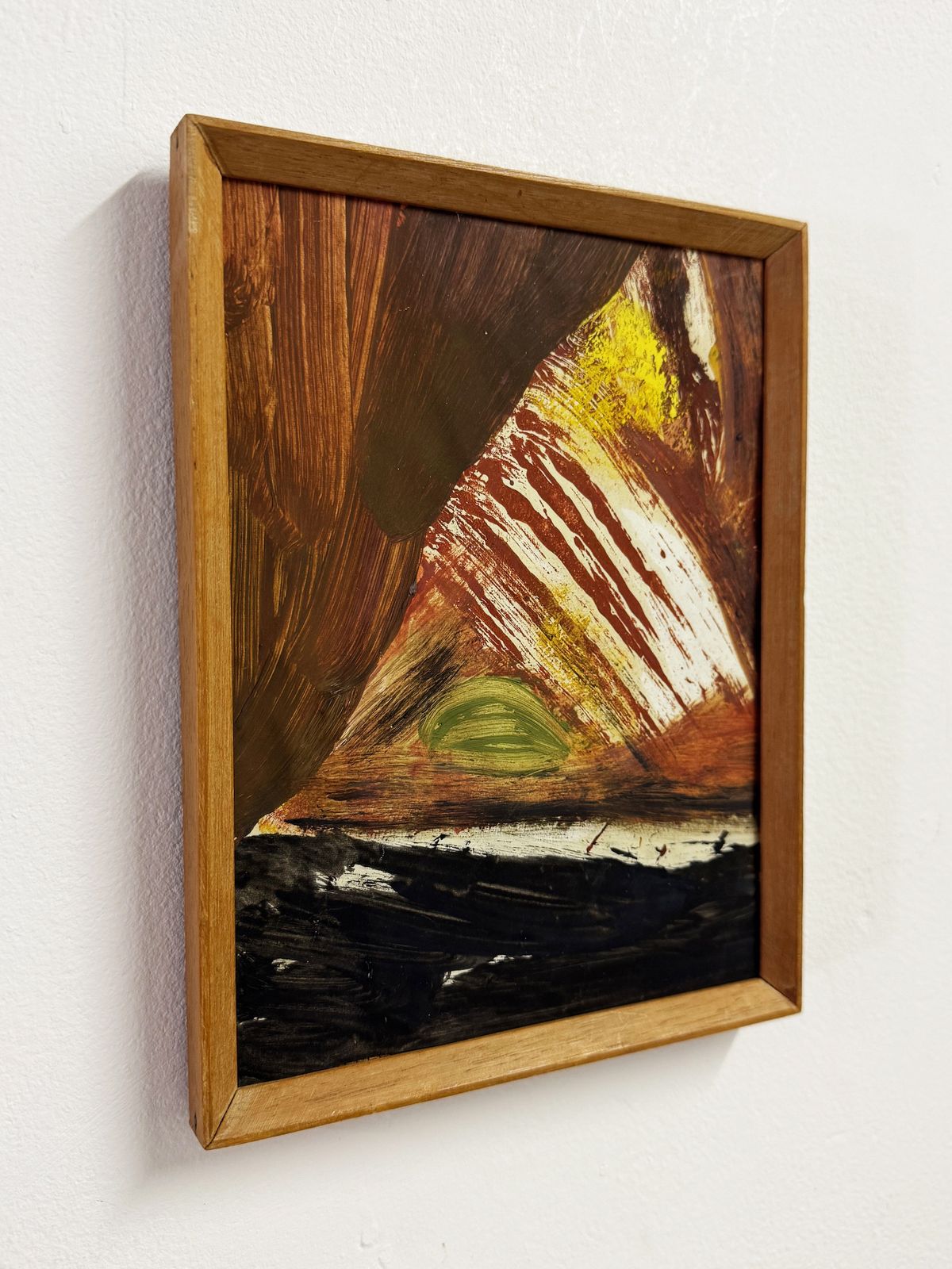 Dorothea Allen Expressionist Abstract Modernist Painting Framed Mid Century 1972 photo for sale