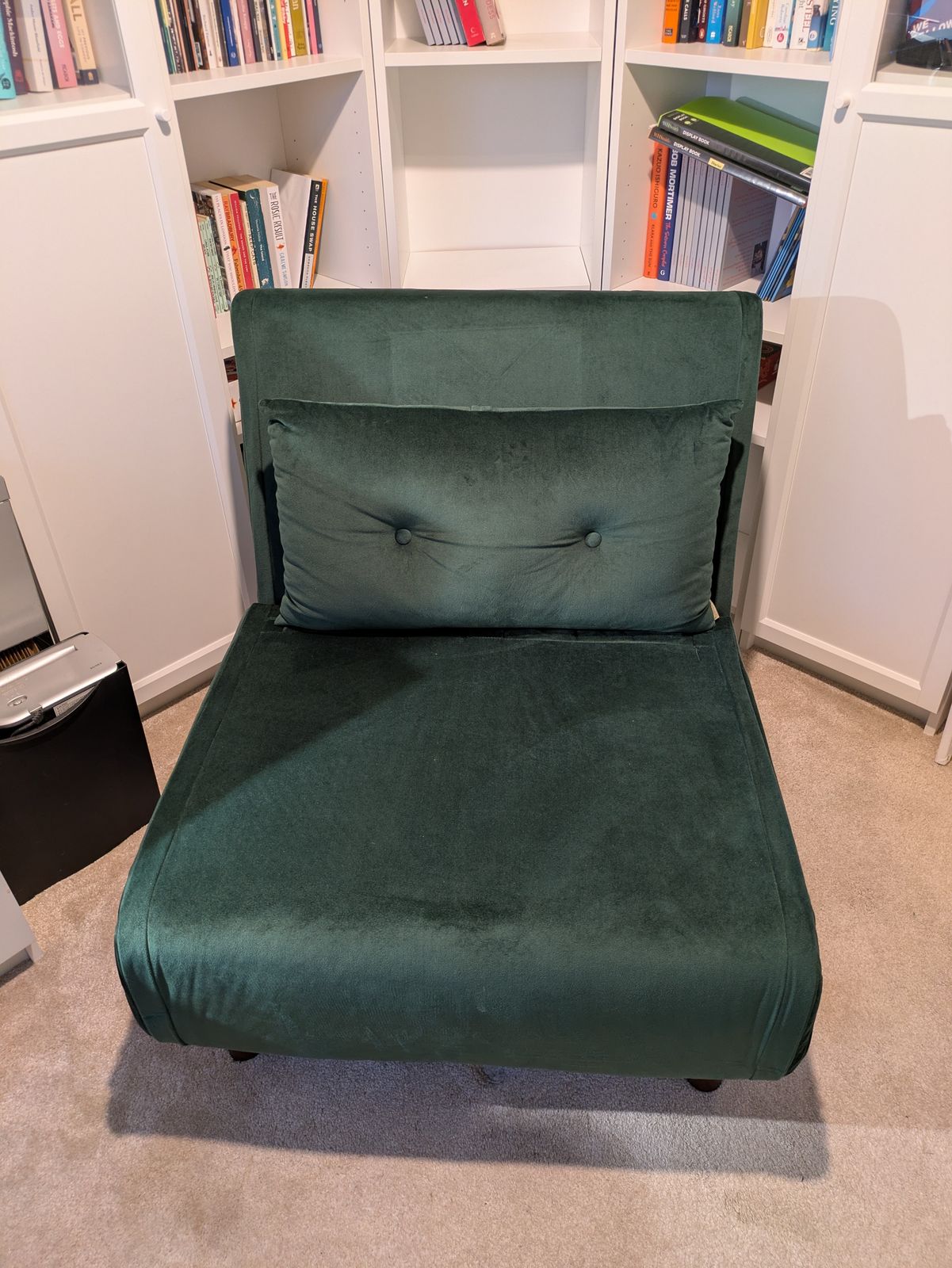 Laura James Una Single Occasional Bed   Green   Velvet photo for sale