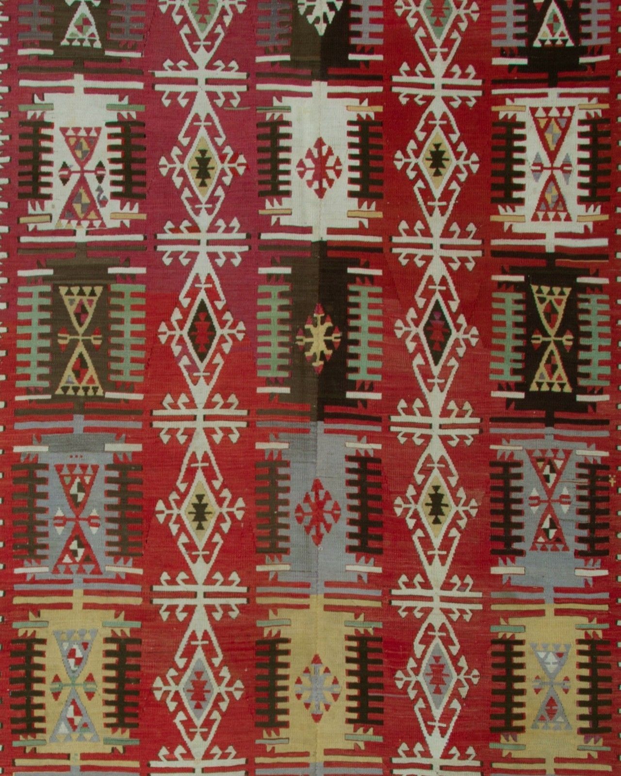 Turkish Kilim Runner 1890s Tribal Geometric Wool Flatweave 390x163cm photo buy