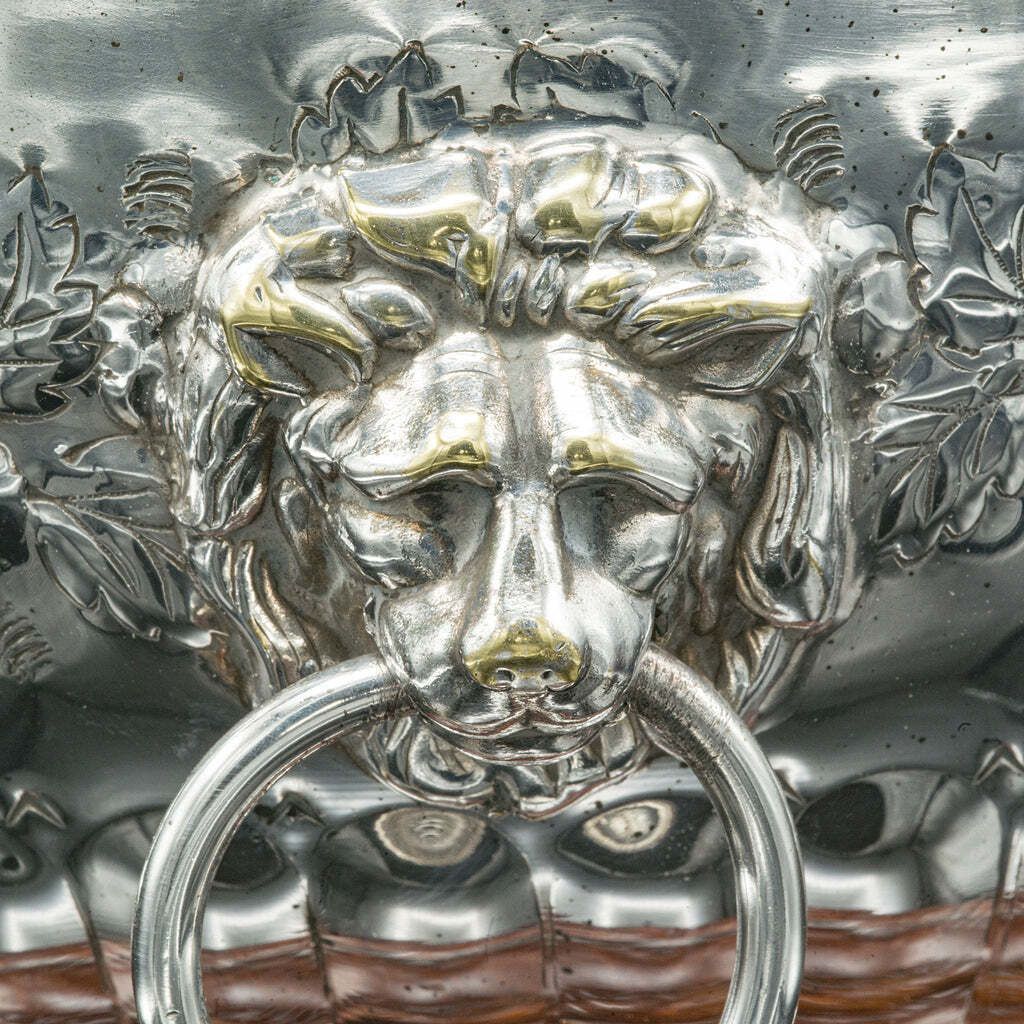 photo furniture Antique Presentation Bowl English Silver Plate Ice Bucket Cooler Edwardian