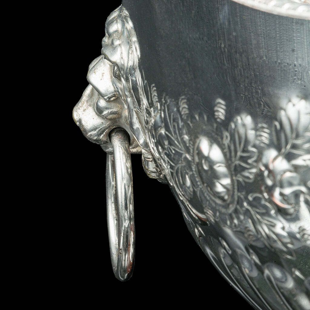 photo for sale Antique Presentation Bowl English Silver Plate Ice Bucket Cooler Edwardian