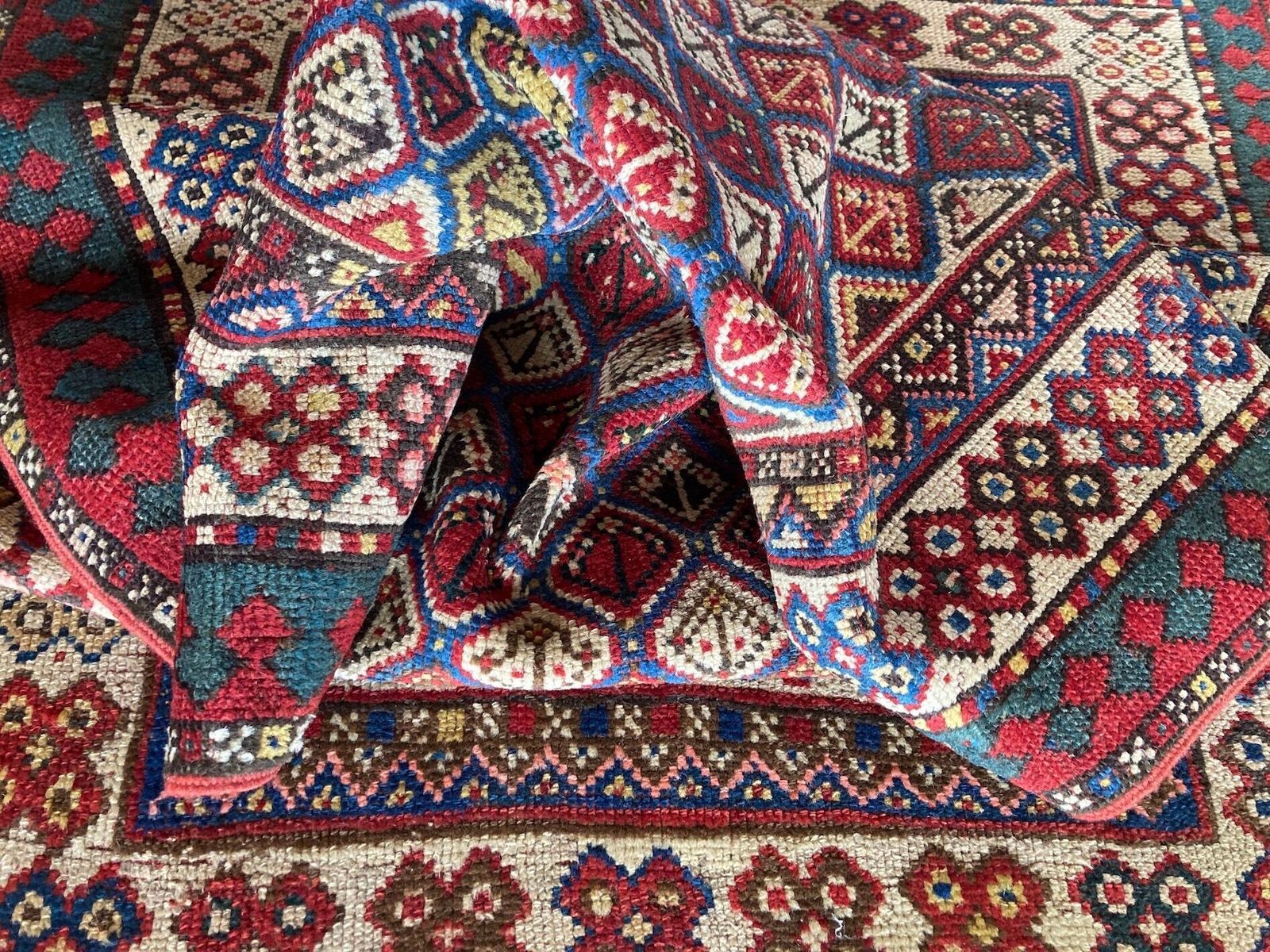 photo buy Antique Caucasian Gendje Prayer Rug 1.90m X 0.98m