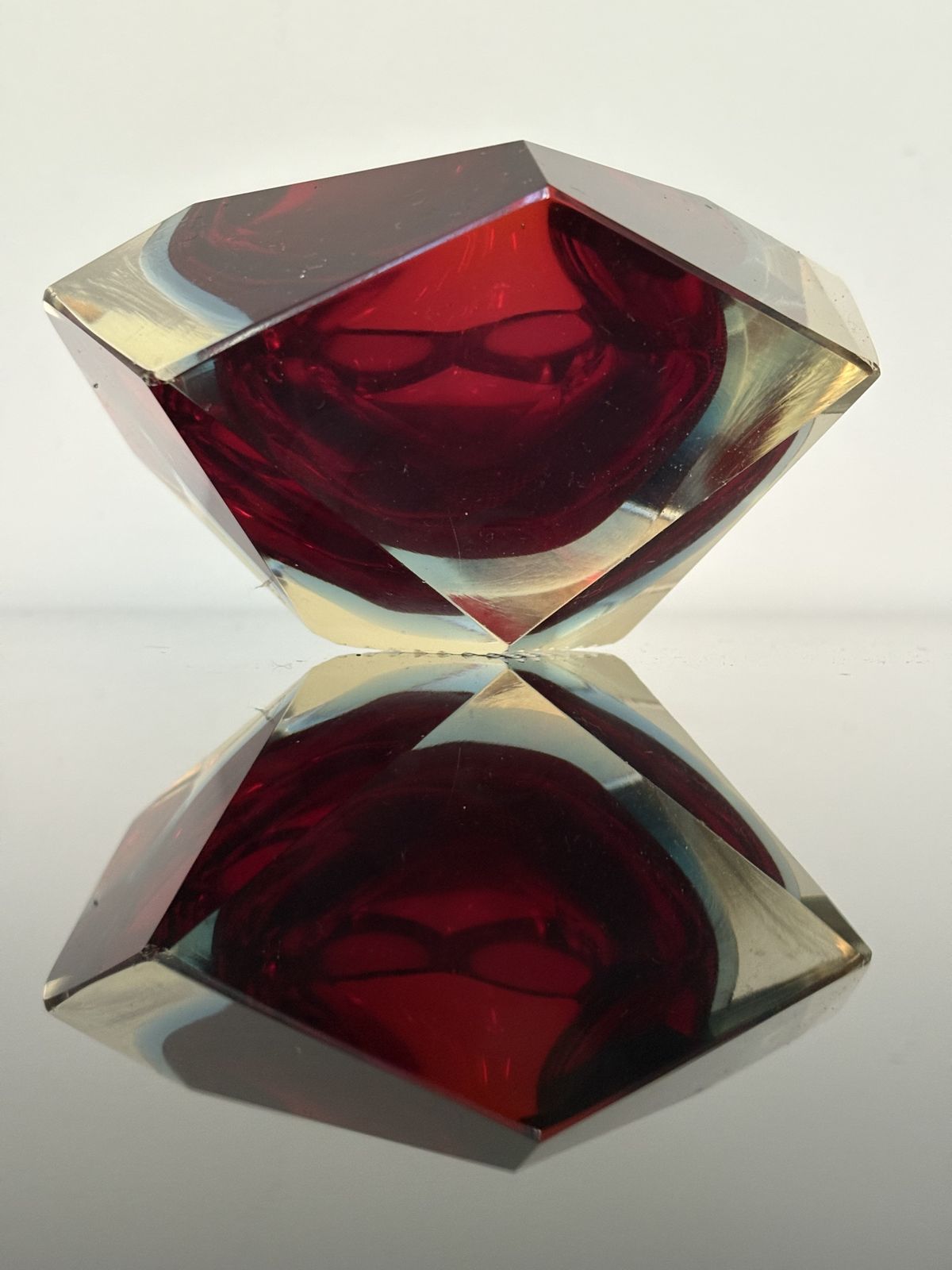 Murano Ashtray By Flavio Poli For Seguso Sommerso, Italy Circa 1962 photo Home Decor