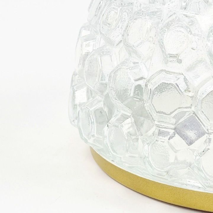 1 Of 3 Mid Century Bubble Glass Ceiling Light By Helena Tynell For Limburg, Germany, 1960s photo Lighting