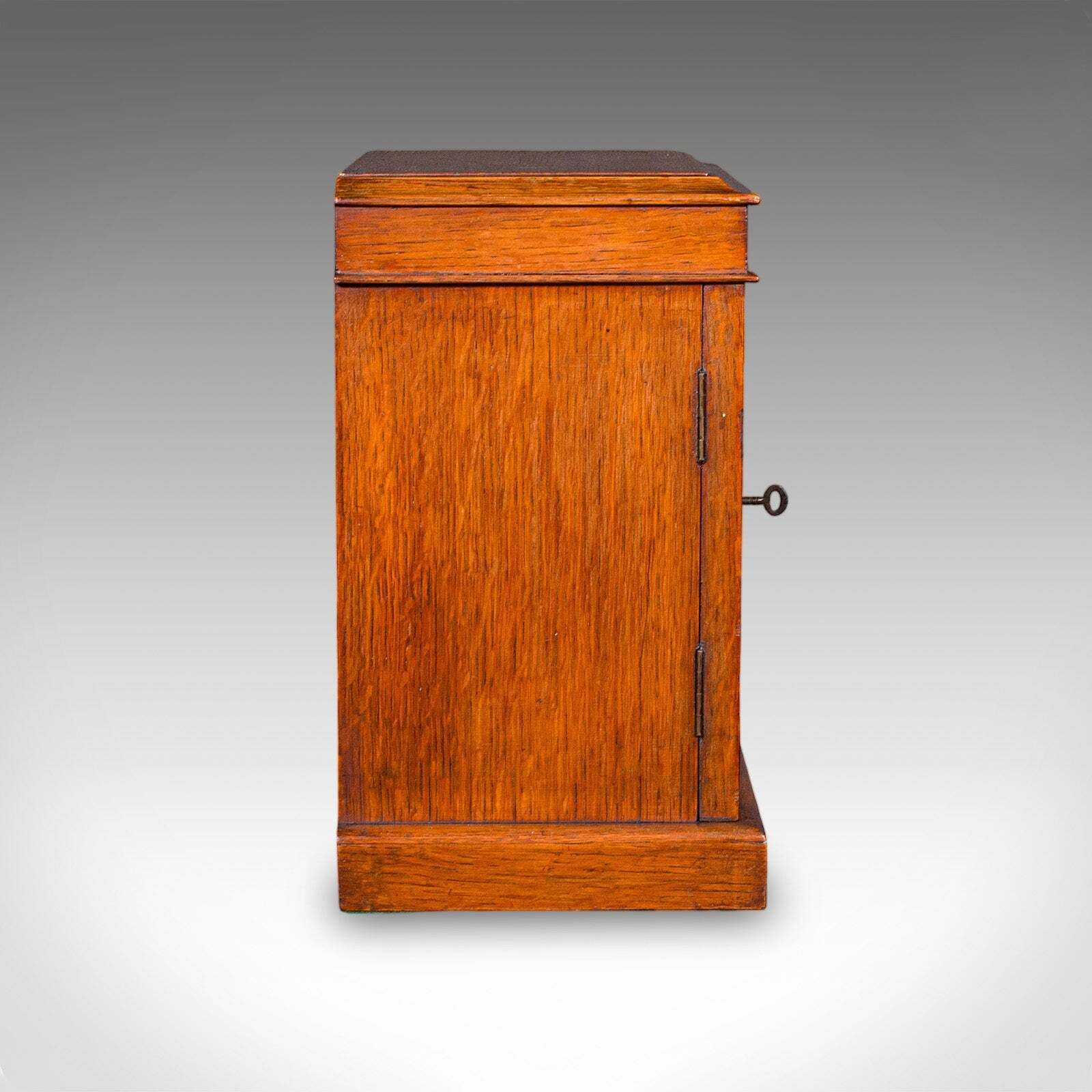 Small Antique Specimen Case, English, Oak, Collector’s Cabinet, Victorian, 1880 photo 1321.0