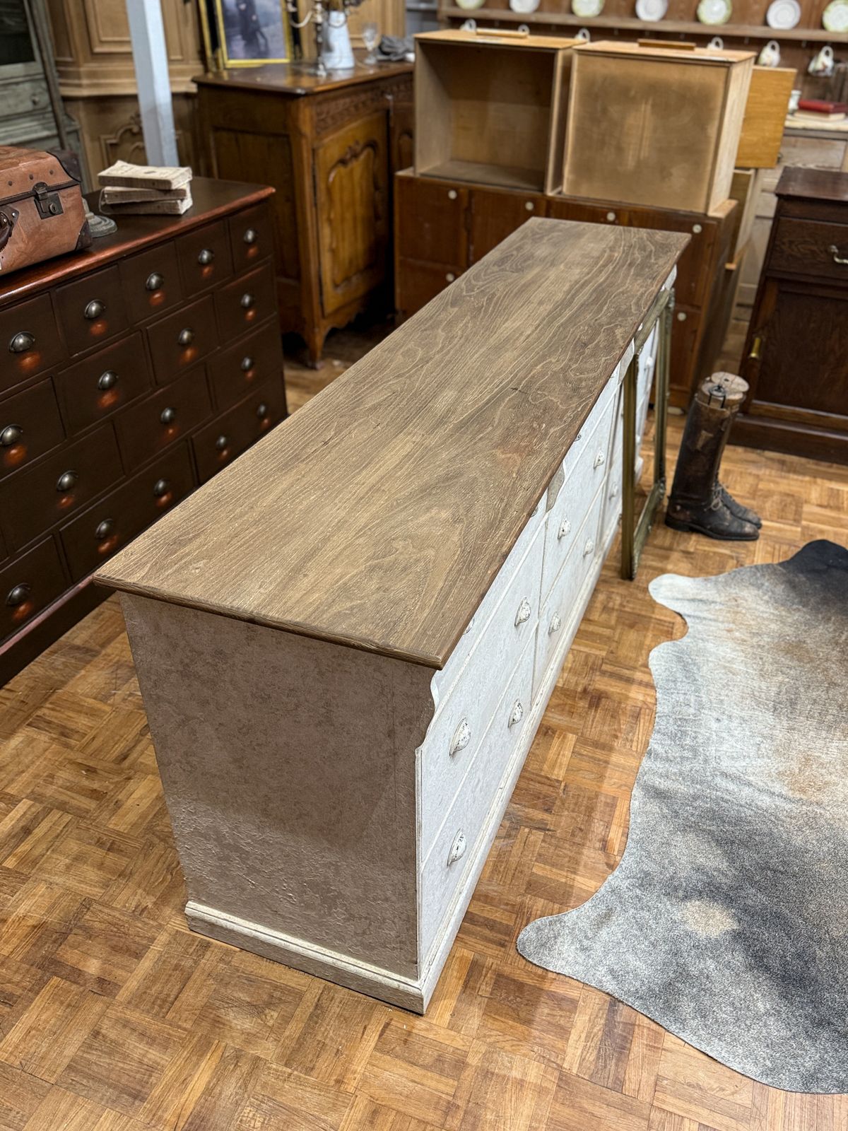 Large French Haberdashery Chest Of Drawers photo furniture