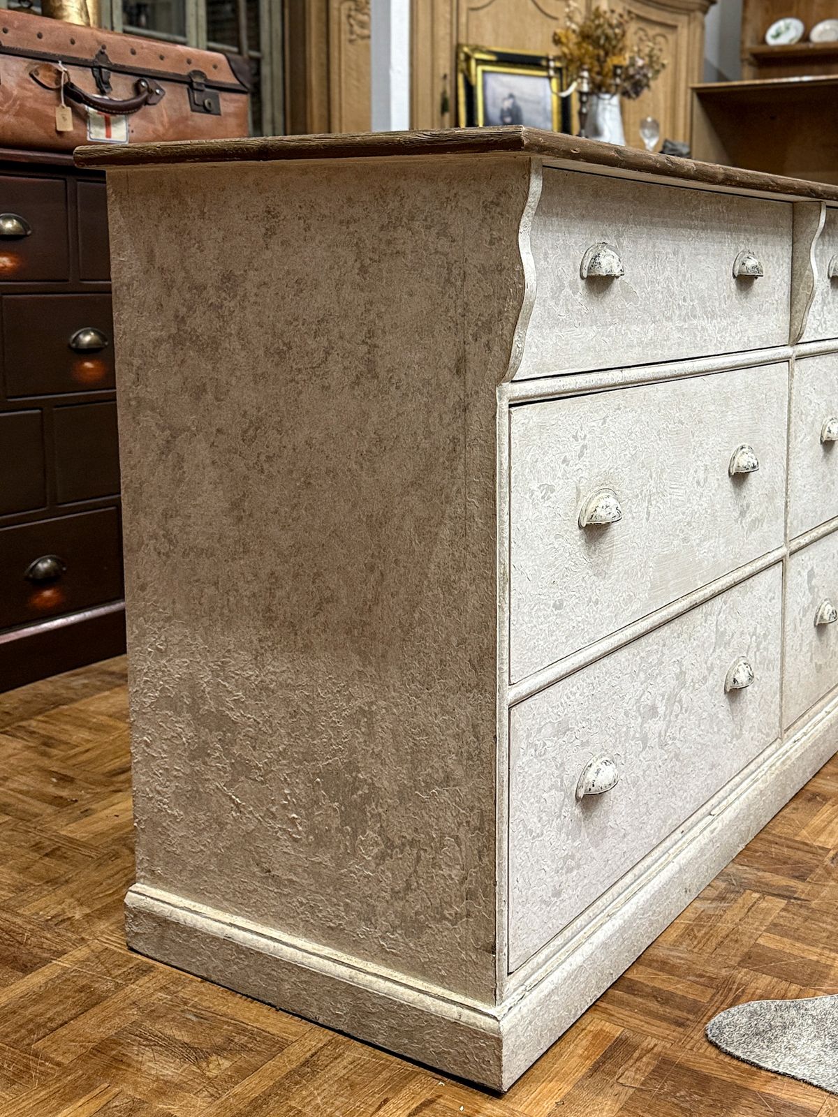 photo for sale Large French Haberdashery Chest Of Drawers