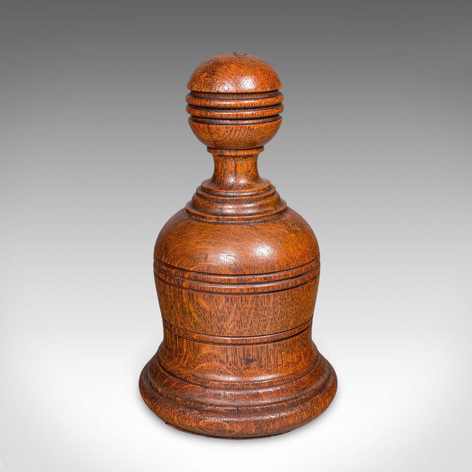 Antique Turned Doorstop, Scottish, Oak, Country House, Door Keeper, Victorian photo Home Fixtures