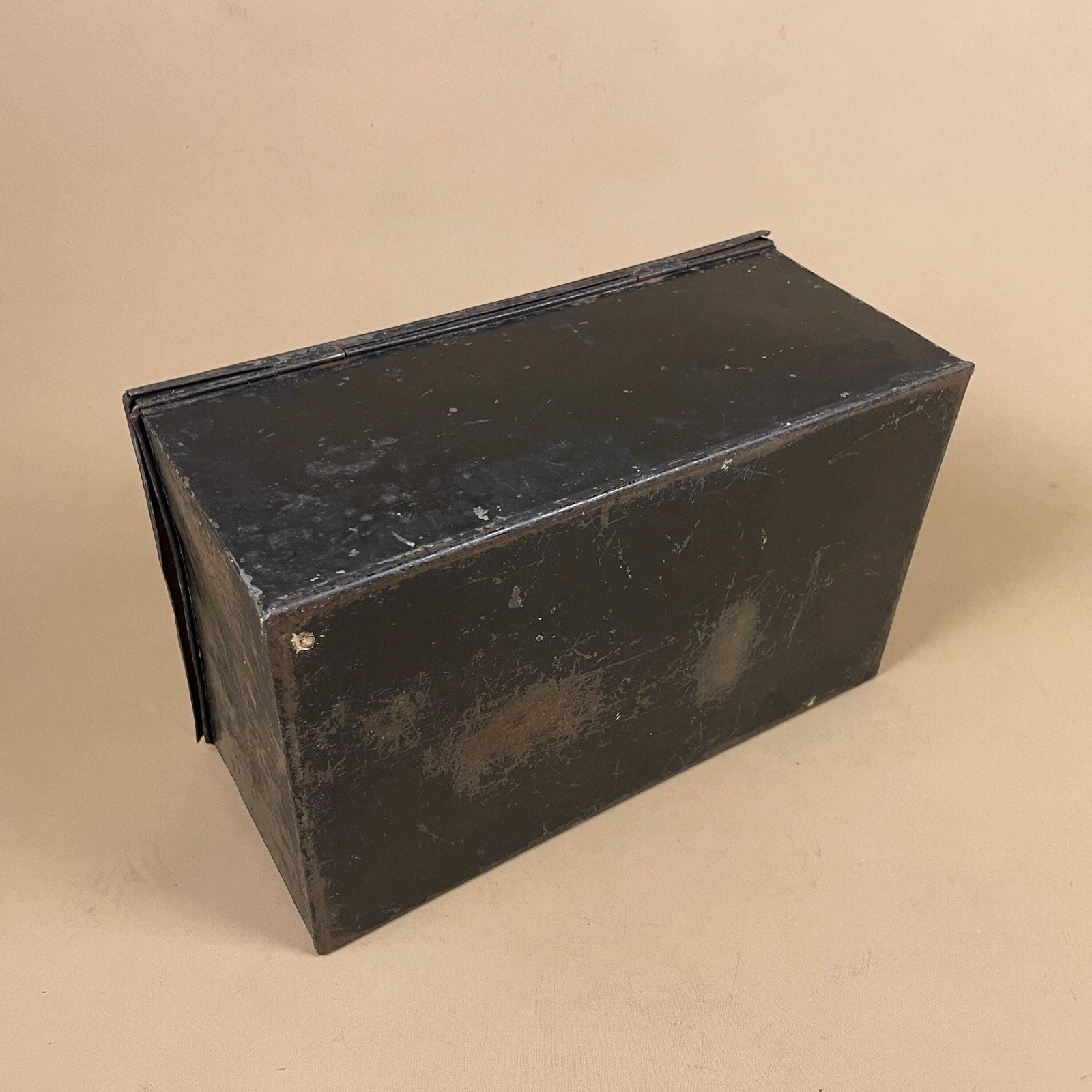Vintage Metal First Aid Box With Contents Black Steel Wartime Ww2 Medical 1940's Boots Kit Industrial Emergency Box Complete Supplies Set photo buy