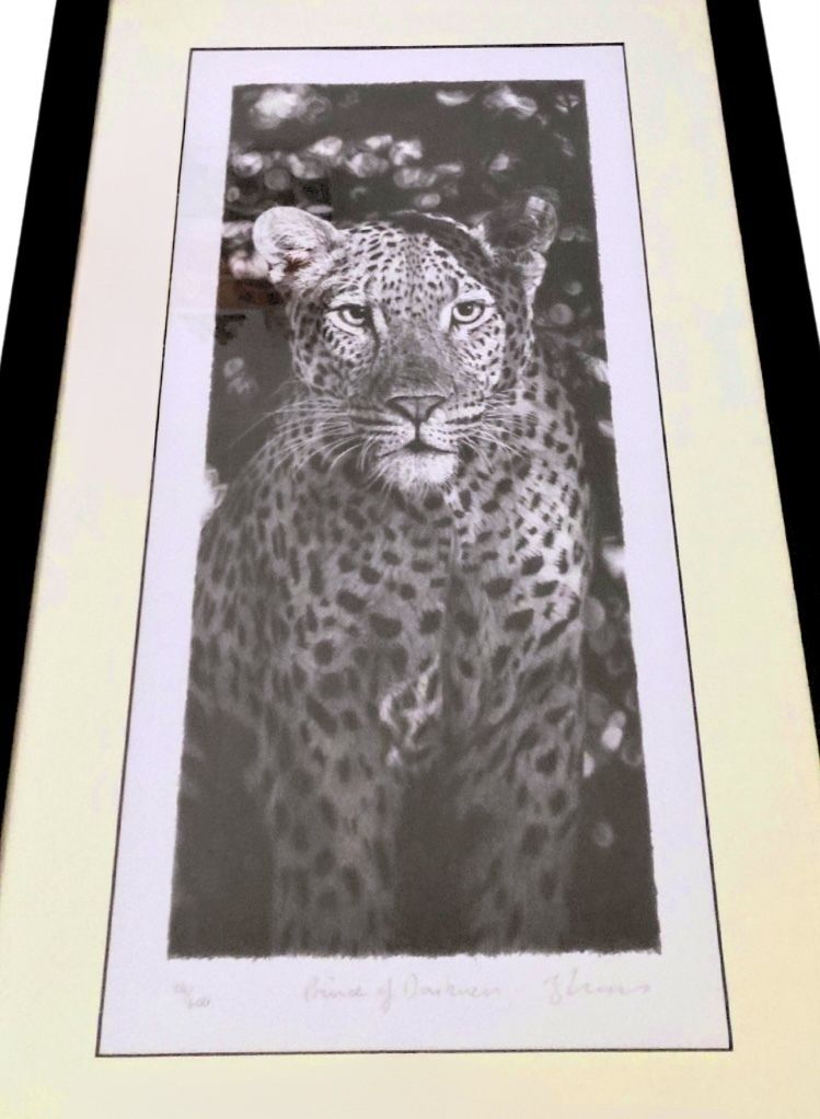 Leon Evans ‘Prince Of Darkness’ – Early Signed Ltd Edition Leopard Art (No. 24/600, 2003) photo 449.0