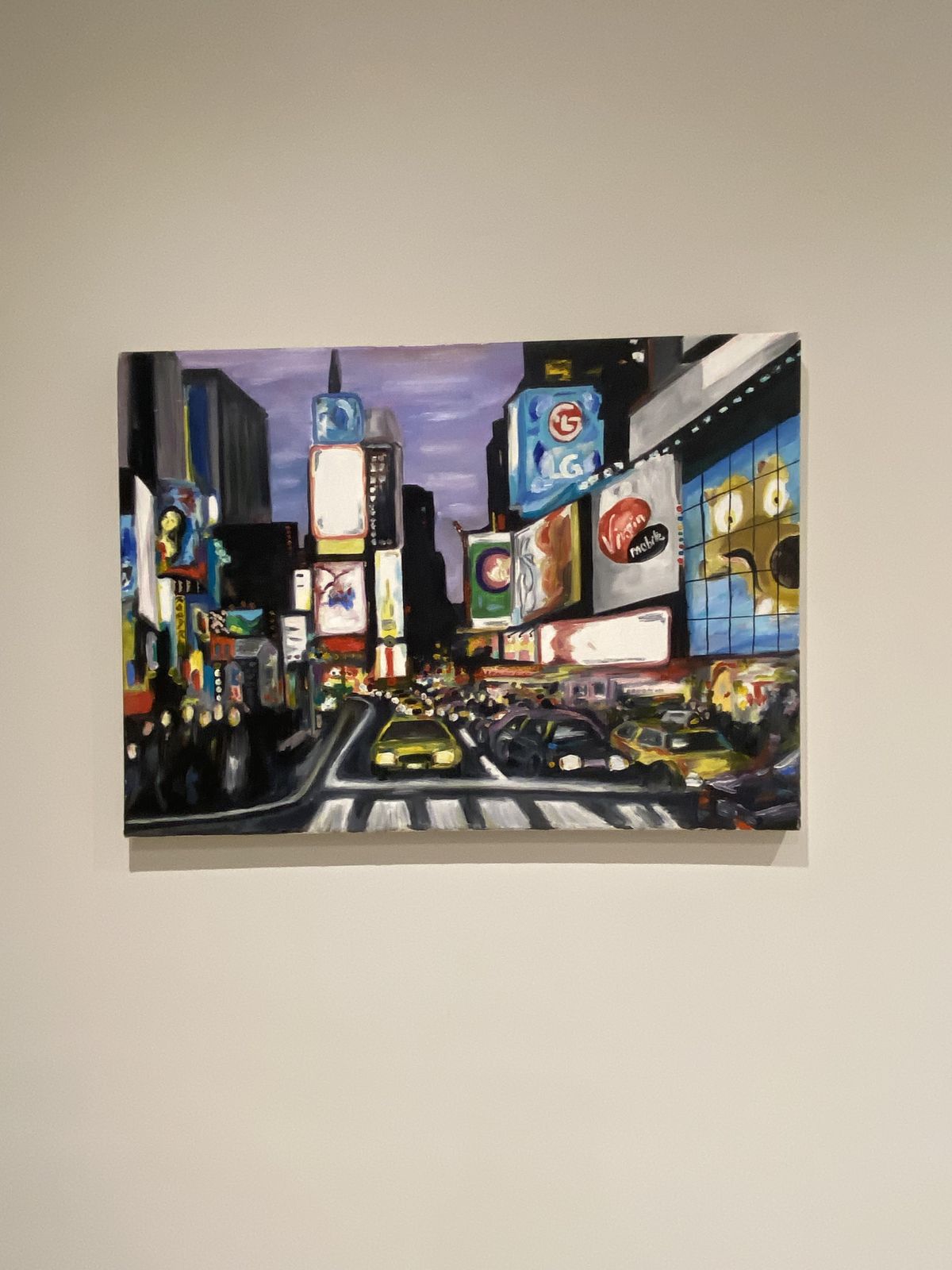 Original New York City Painting | Hand Painted Urban Street Scene Acrylic On Canvas photo buy