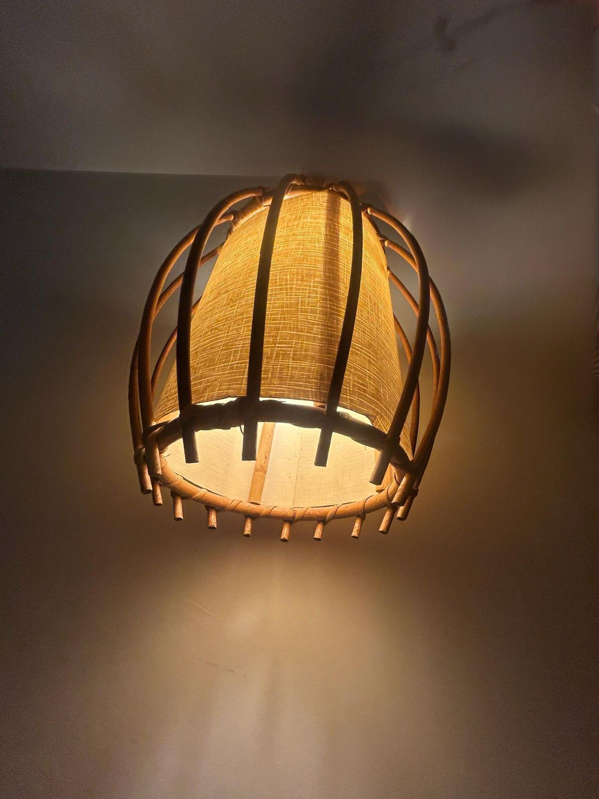 Louis Sognot Rattan Ceiling Pendant Light photo 1121.0