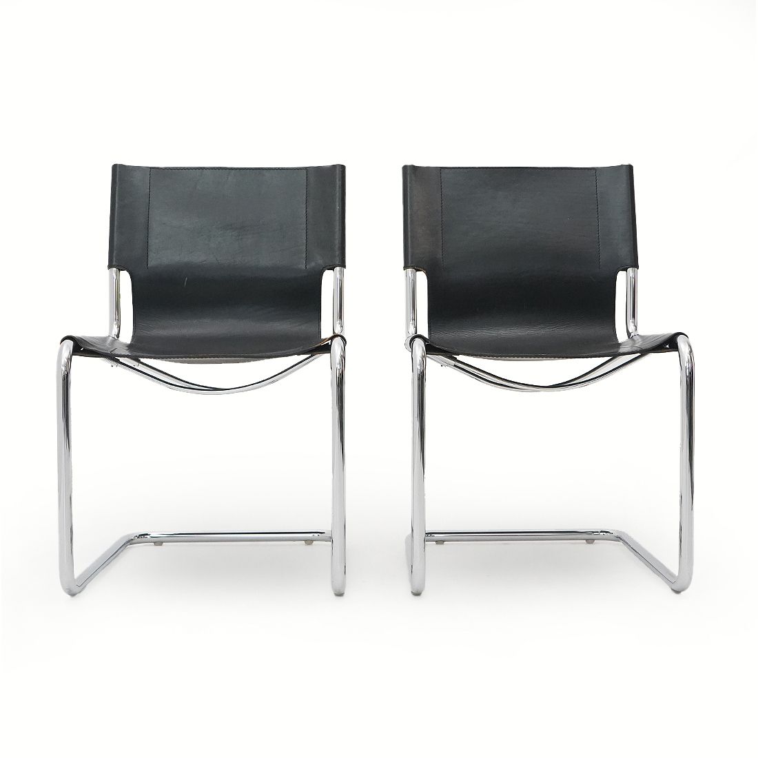 Pair Of Metal And Leather Chairs By Carlo Bartoli For T70, 1970s photo furniture