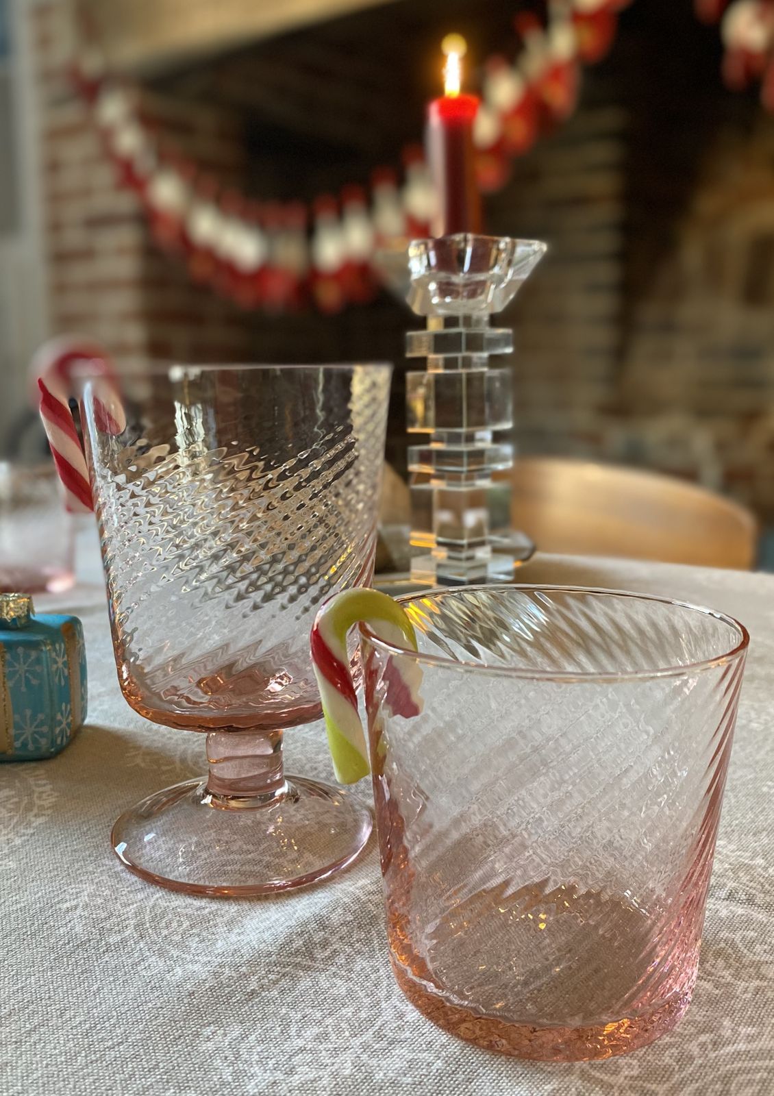 Set Of 6 Beautiful Mun Deluxe Brand Venezia Torse Hand Blown Glass Tumblers photo Home Decor