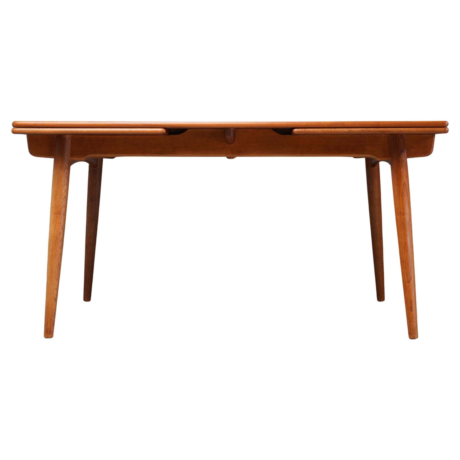 Hans Wegner Teak En Eiken Eettafel 312 Voor Andreas Tuck, Denemarken, Jaren 1960