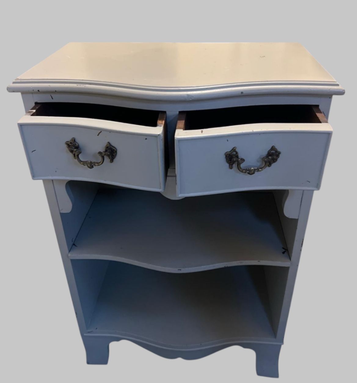 Vintage French Style Painted Bedside Cabinet photo furniture