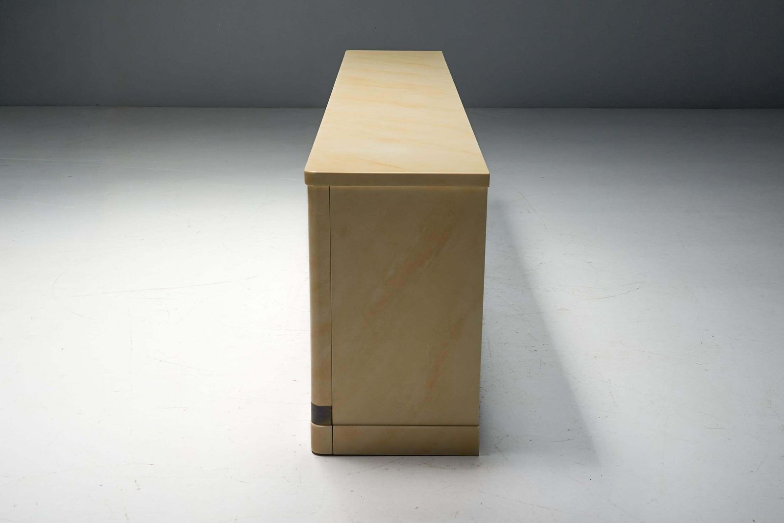 7123.0 Faux Marble Lacquered Sideboard By Jean Claude Mahey, France, 1970s photo