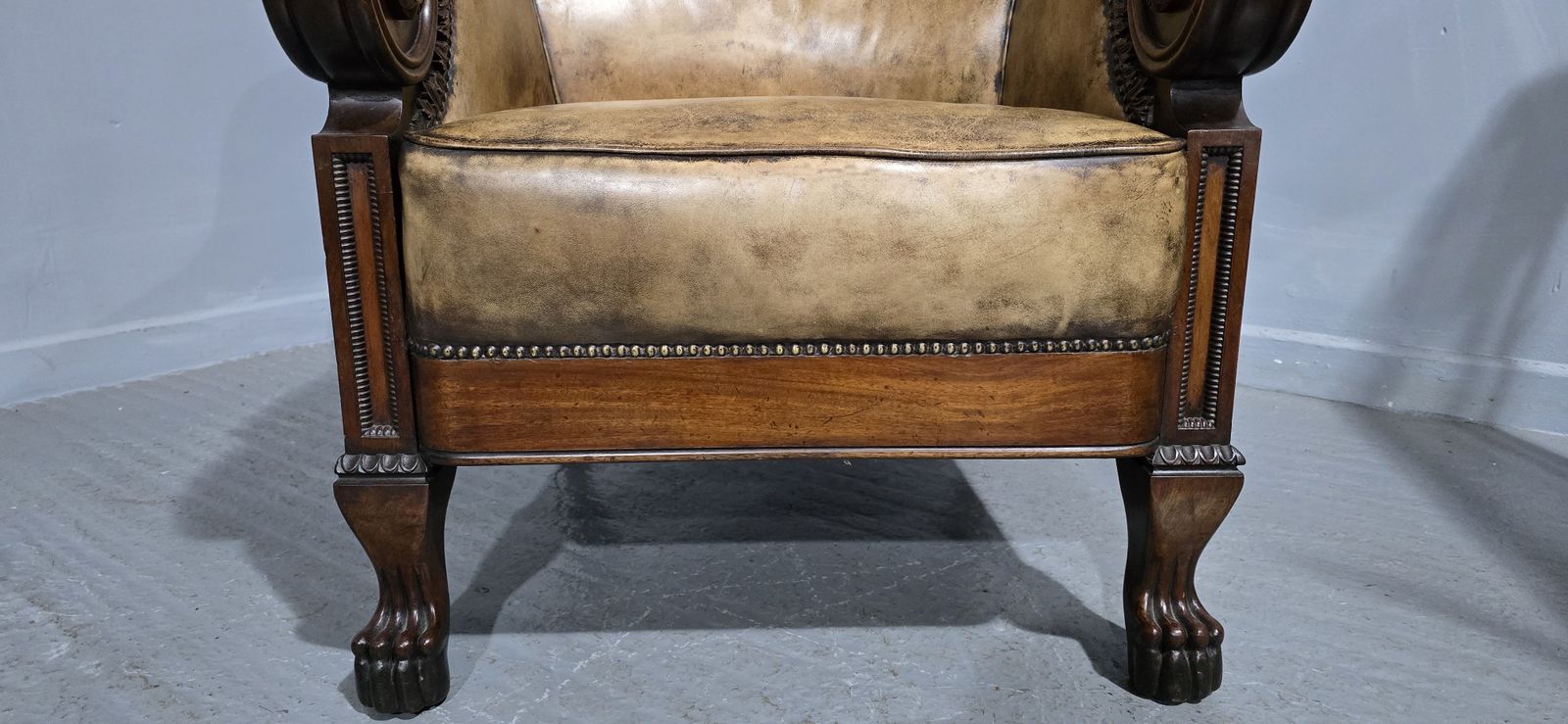 photo for sale Outstanding Library Chair In The Manner Of George Bullock