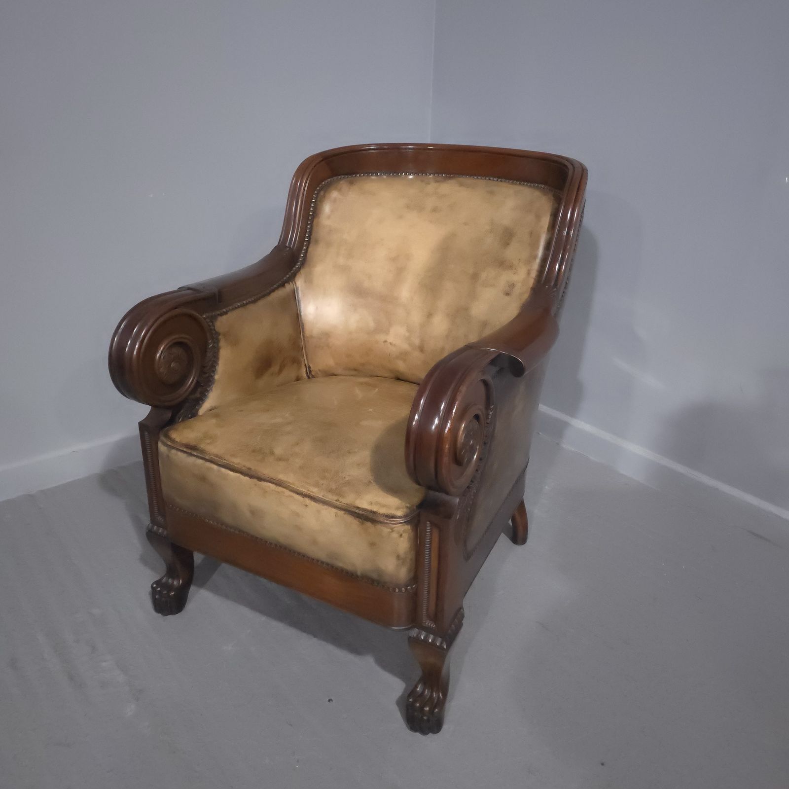 photo vinterior Outstanding Library Chair In The Manner Of George Bullock