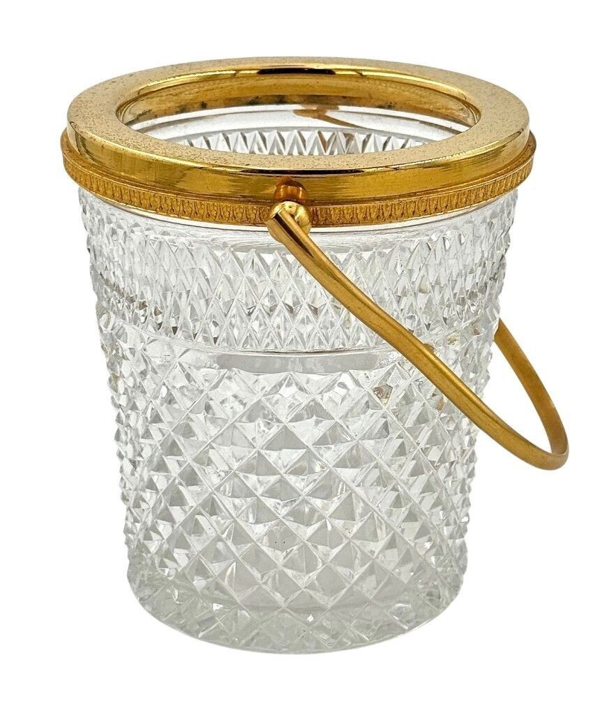 A 1960s Val Saint Lambert Crystal And Glit Ice Bucket photo buy