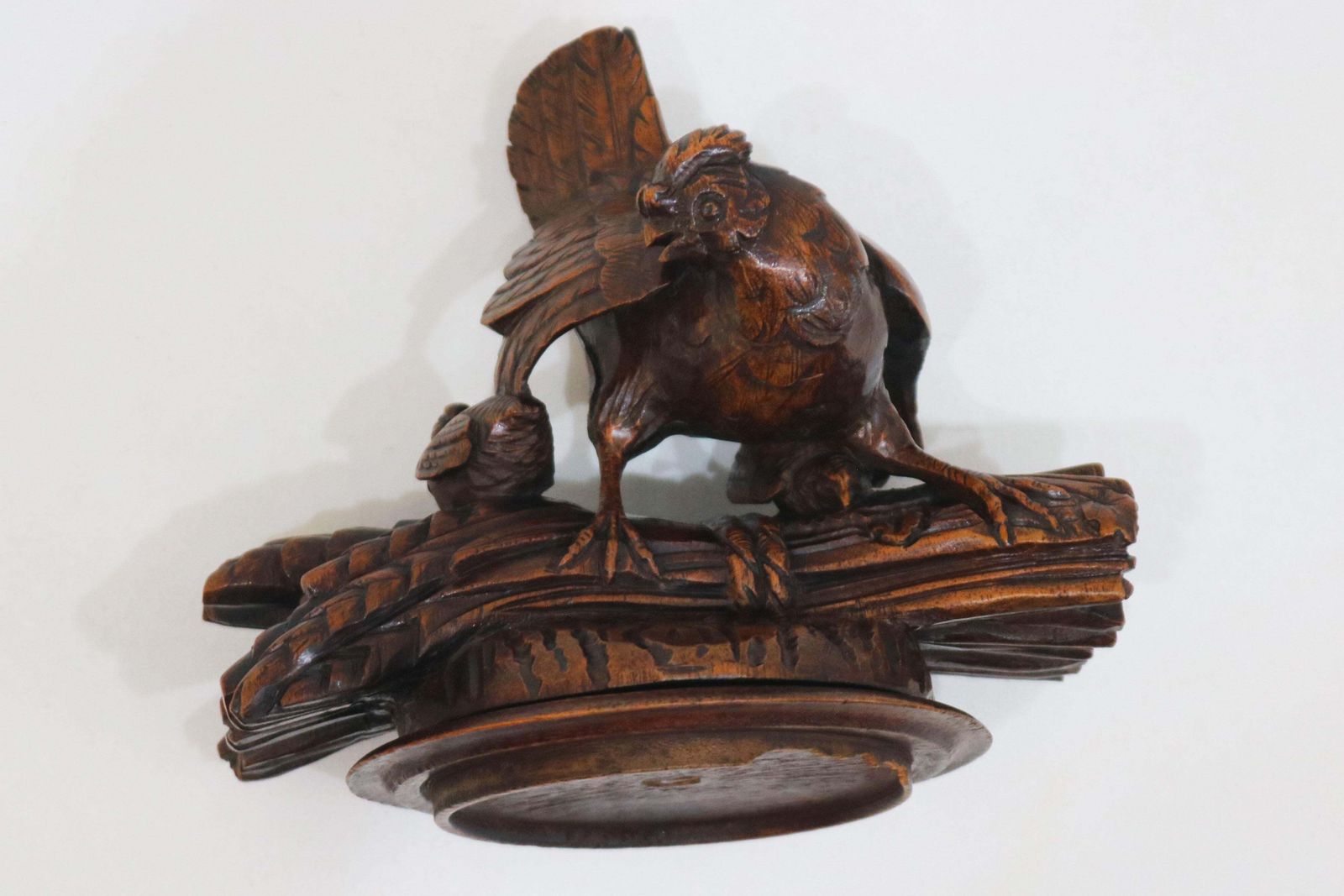 Rare Large Swiss Black Forest Tobacco Box With Chickens 19th Century Humidor photo buy