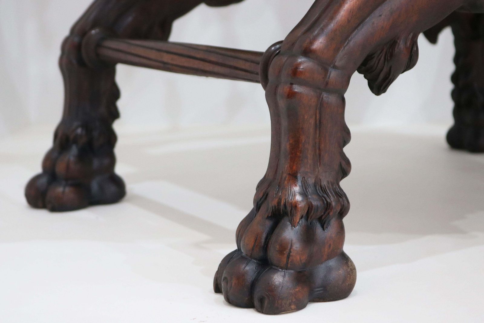 10226.0 Rare Pair Of Gothic Revival Chairs By Victor Aimone 19th Century Dragons Knights photo
