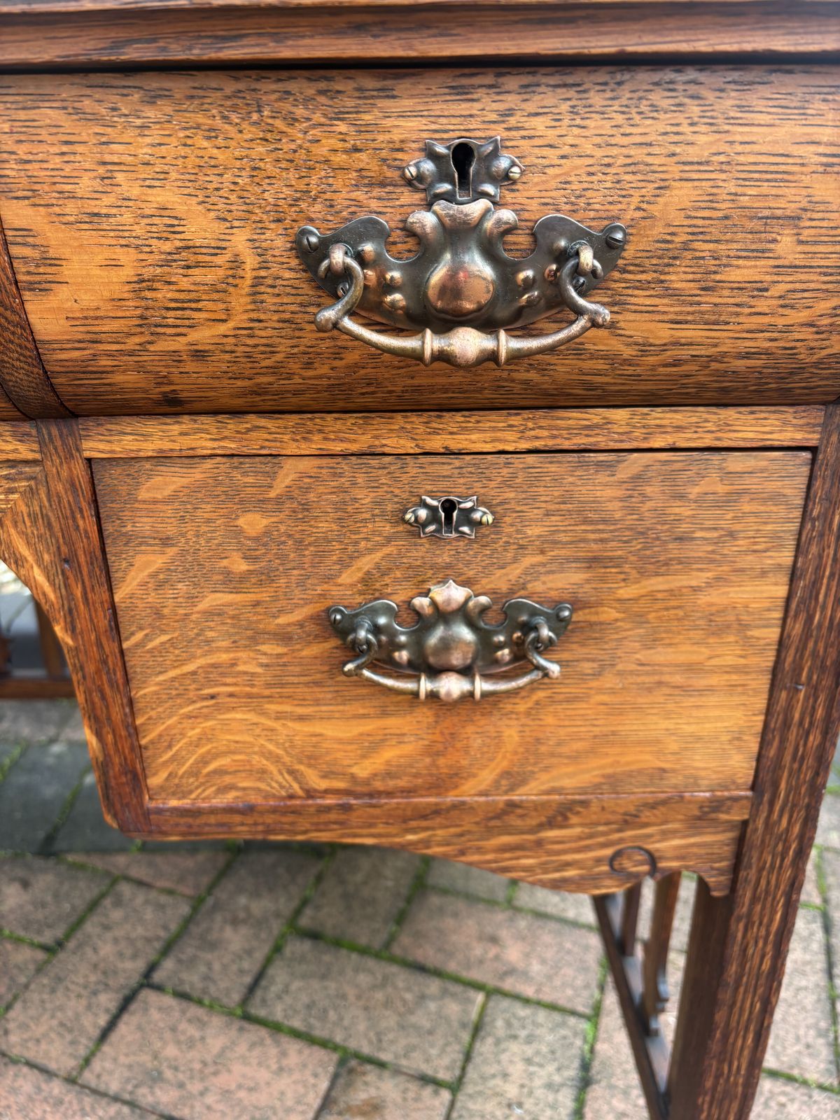 Shapland & Petter Arts & Crafts Writing Desk photo vintage