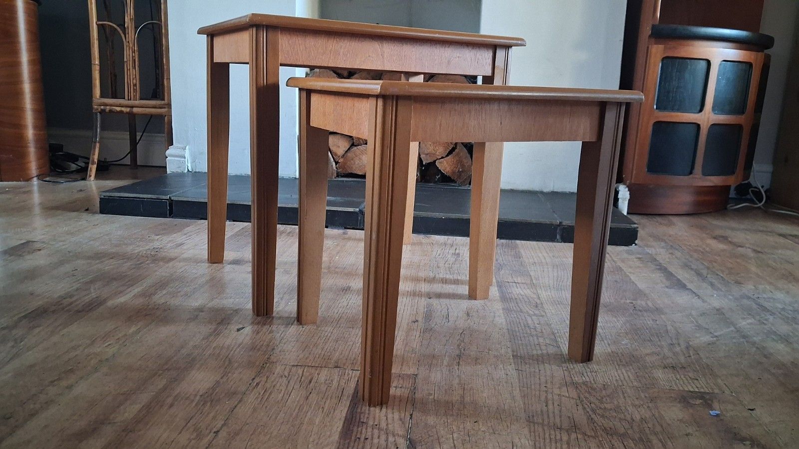 1970's Teak Mid Century  Pair / Nest Of Tables photo 150.0