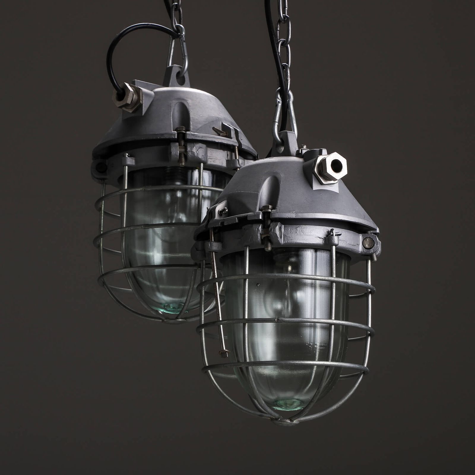 Large Polam Wilkasy Caged Pendant Lights
